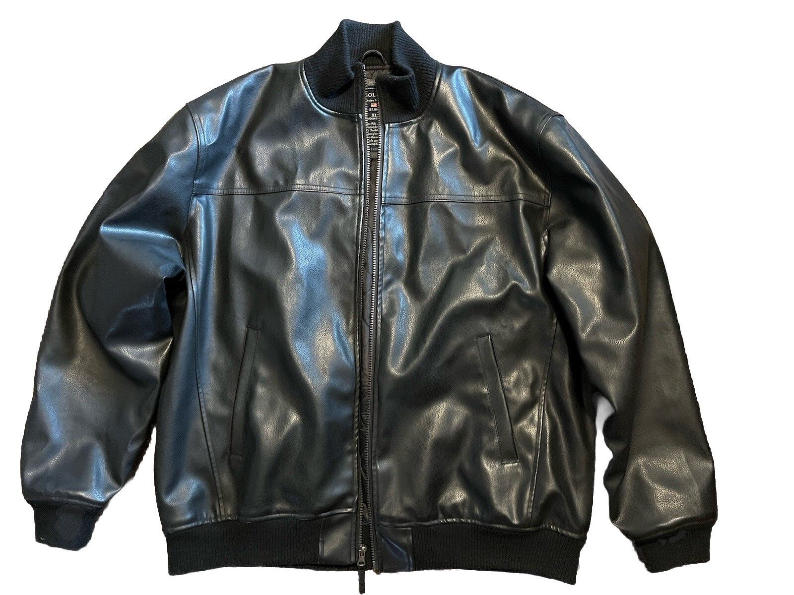 U.S. Polo Assn. Vintage US Polo Assn Black Leather Bomber Jacket Size XL Size US XL / EU 56 / 4 - 1 Thumbnail