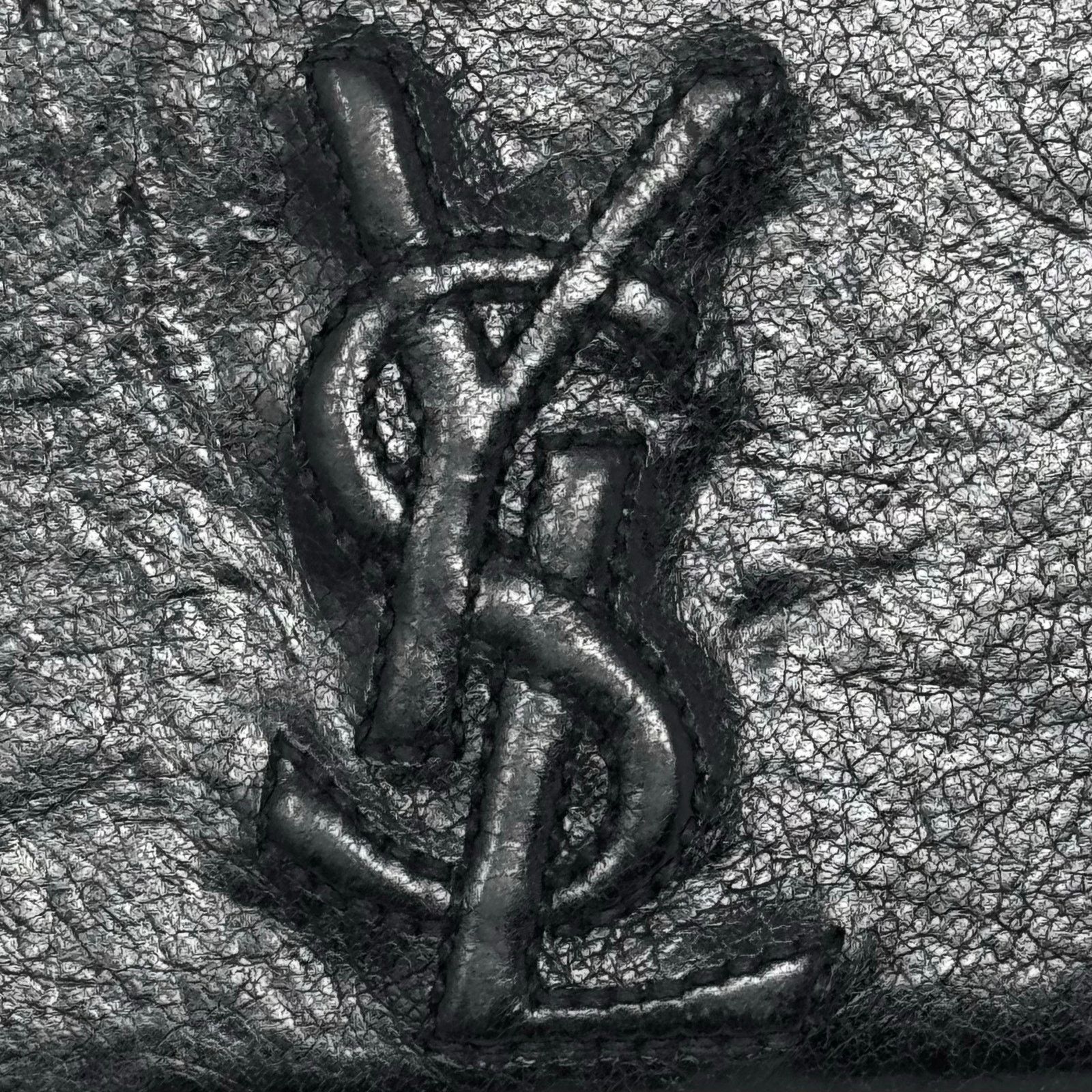 Saint Laurent Paris YSL All Black Cardholder Wallet Size ONE SIZE - 2 Thumbnail