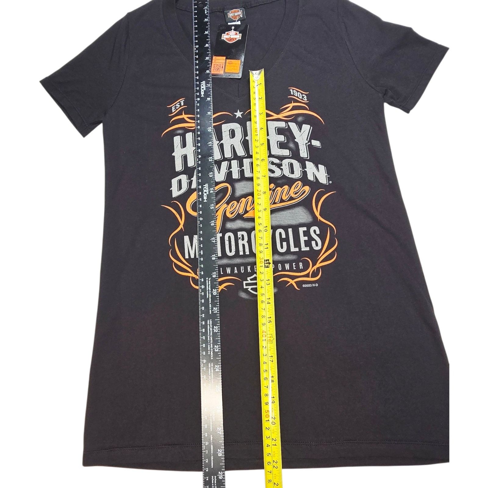 Harley Davidson Harley Davidson Womens Med Black T shirt Milwaukee Power New Size M / US 6-8 / IT 42-44 - 5 Thumbnail