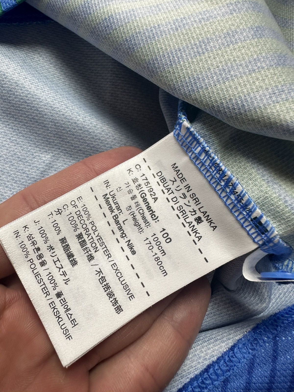 Other Nike Cricket India jersey size L logo Size US L / EU 52-54 / 3 - 4 Thumbnail