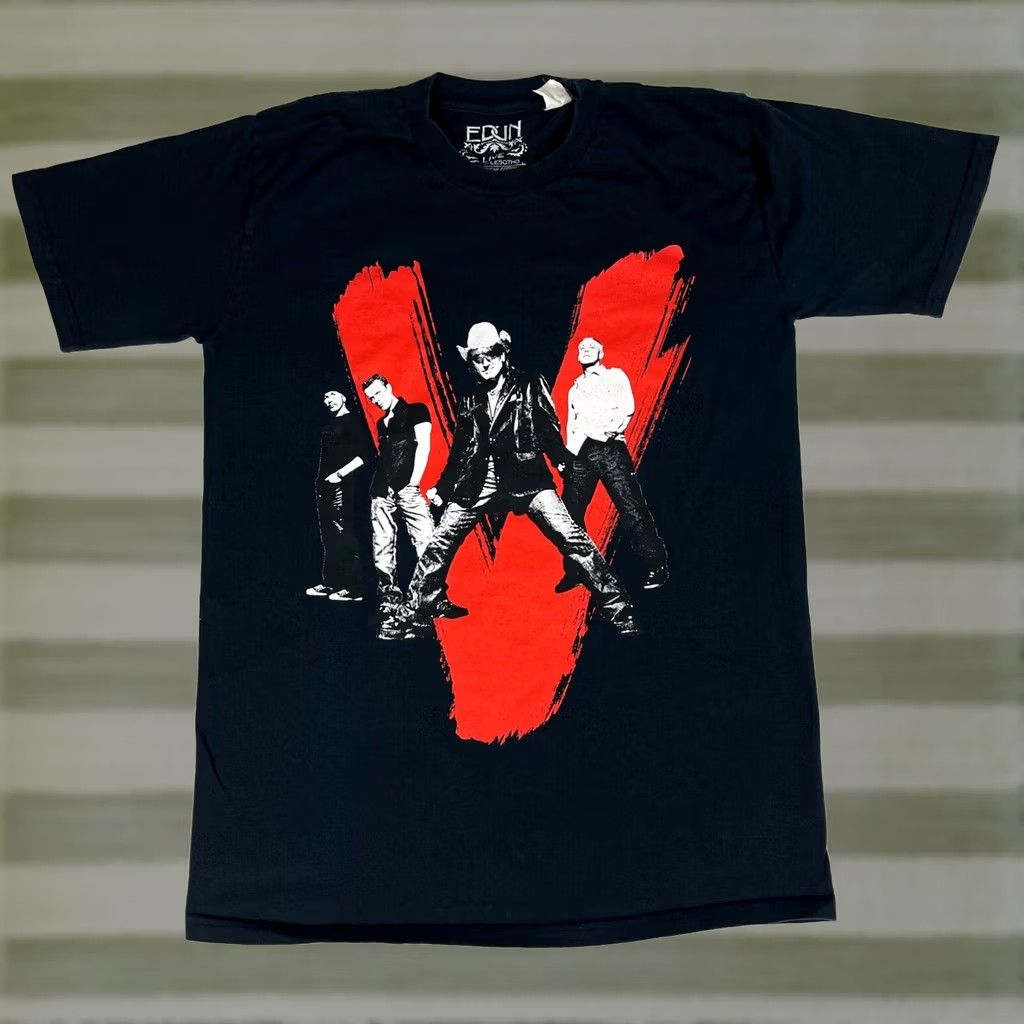 Vintage VINTAGE U2 Vertigo Tour 2005 T-Shirt Edun Double-Sided Sz M Size US M / EU 48-50 / 2 - 1 Thumbnail