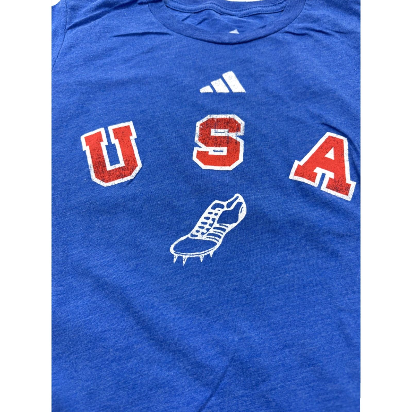 Adidas Adidas Shirt Mens Small Blue USA Track & Field Graphic Tee Tagless Lightweight Size US S / EU 44-46 / 1 - 2 Thumbnail