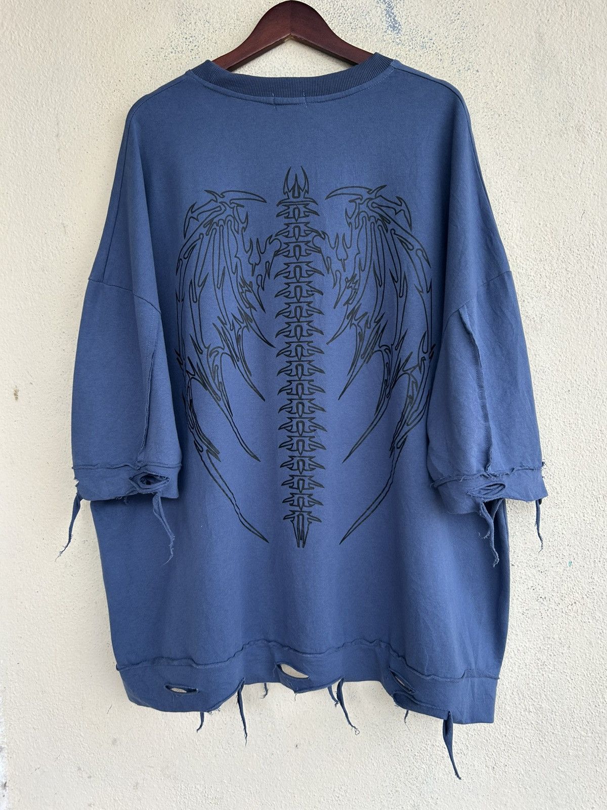 Japanese Brand Volcan & Aphrodite Art Distressed Oversized Sweatshirt Size US L / EU 52-54 / 3 - 2 Thumbnail