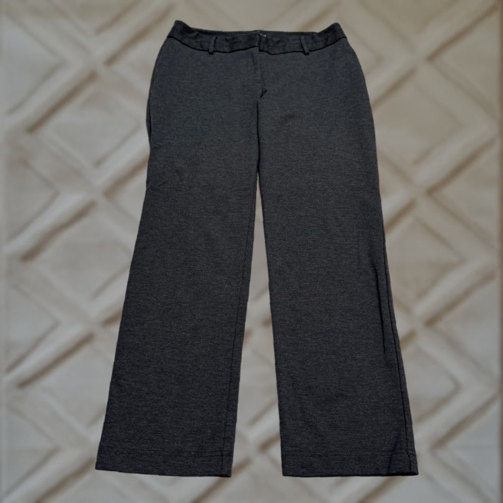 Vintage Chico's Pants Dress Pants Womens 34x29 Gray Straight Mid Rise 1.5 Short Size 25" / US 0 / IT 36 - 1 Thumbnail