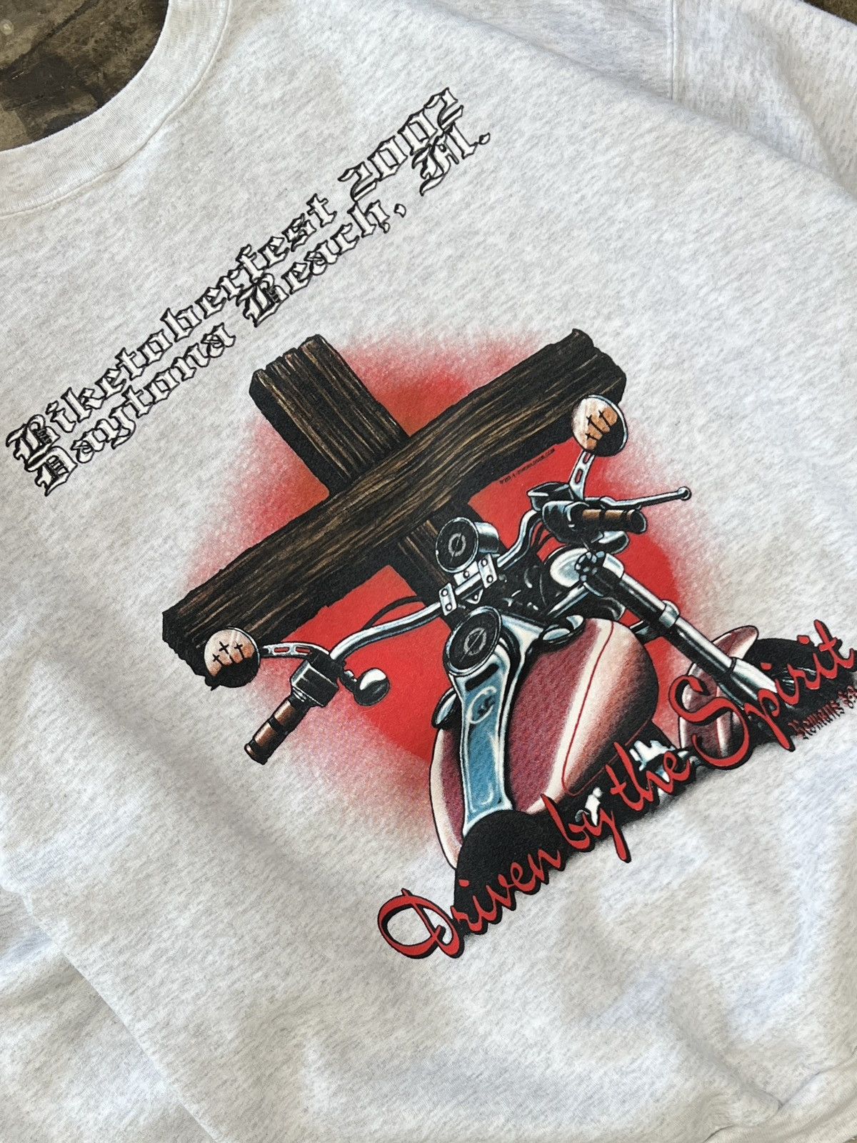 Harley Davidson Vintage 2002 Bikertoberfest Eagle Motorcycle Crewneck Large Size US L / EU 52-54 / 3 - 1 Thumbnail