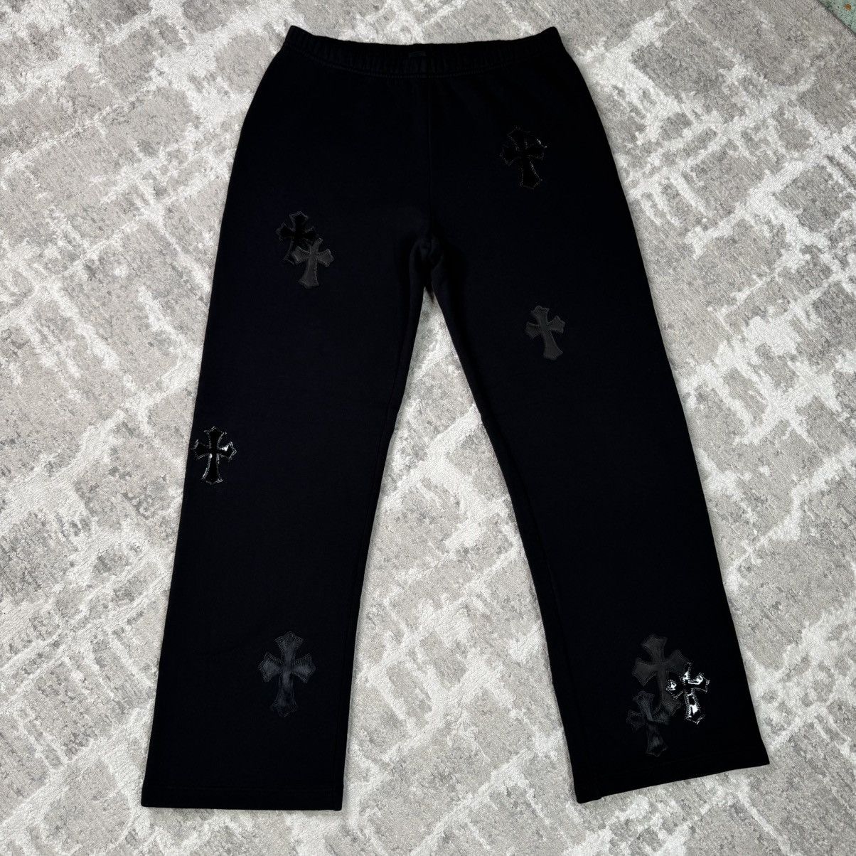 Chrome Hearts Leather Cross patch sweatpants Size US 32 / EU 48 - 1 Thumbnail