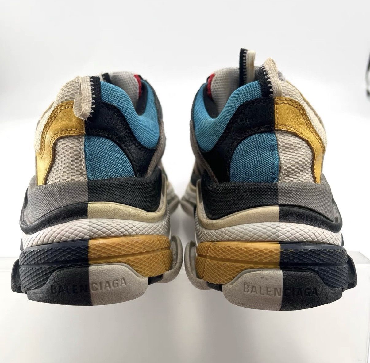 Balenciaga Balenciaga Triple S Men's Dad Shoes Yin-Yang Color Block K12 Size US 8.5 / EU 41-42 - 3 Thumbnail
