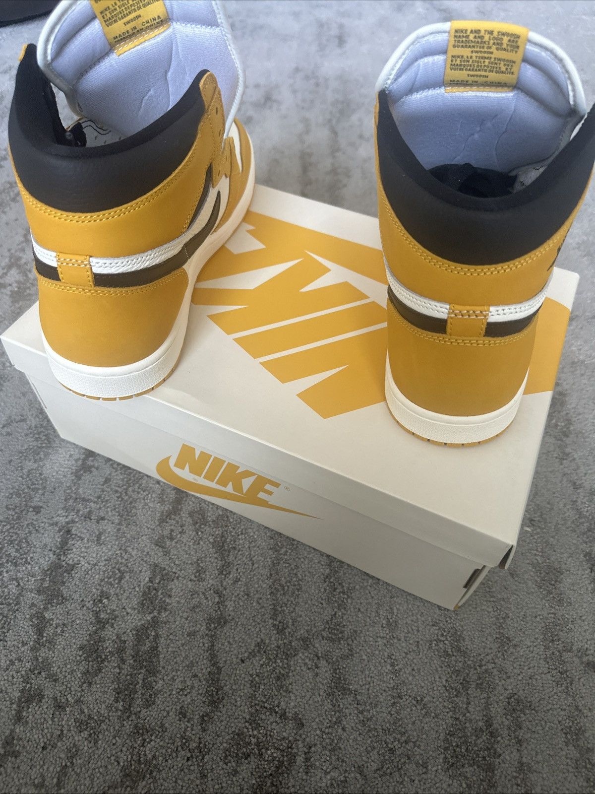 Jordan Brand Brand New- 10.5M Air Jordan 1 Yellow Ochre Size US 10.5 / EU 43-44 - 4 Thumbnail