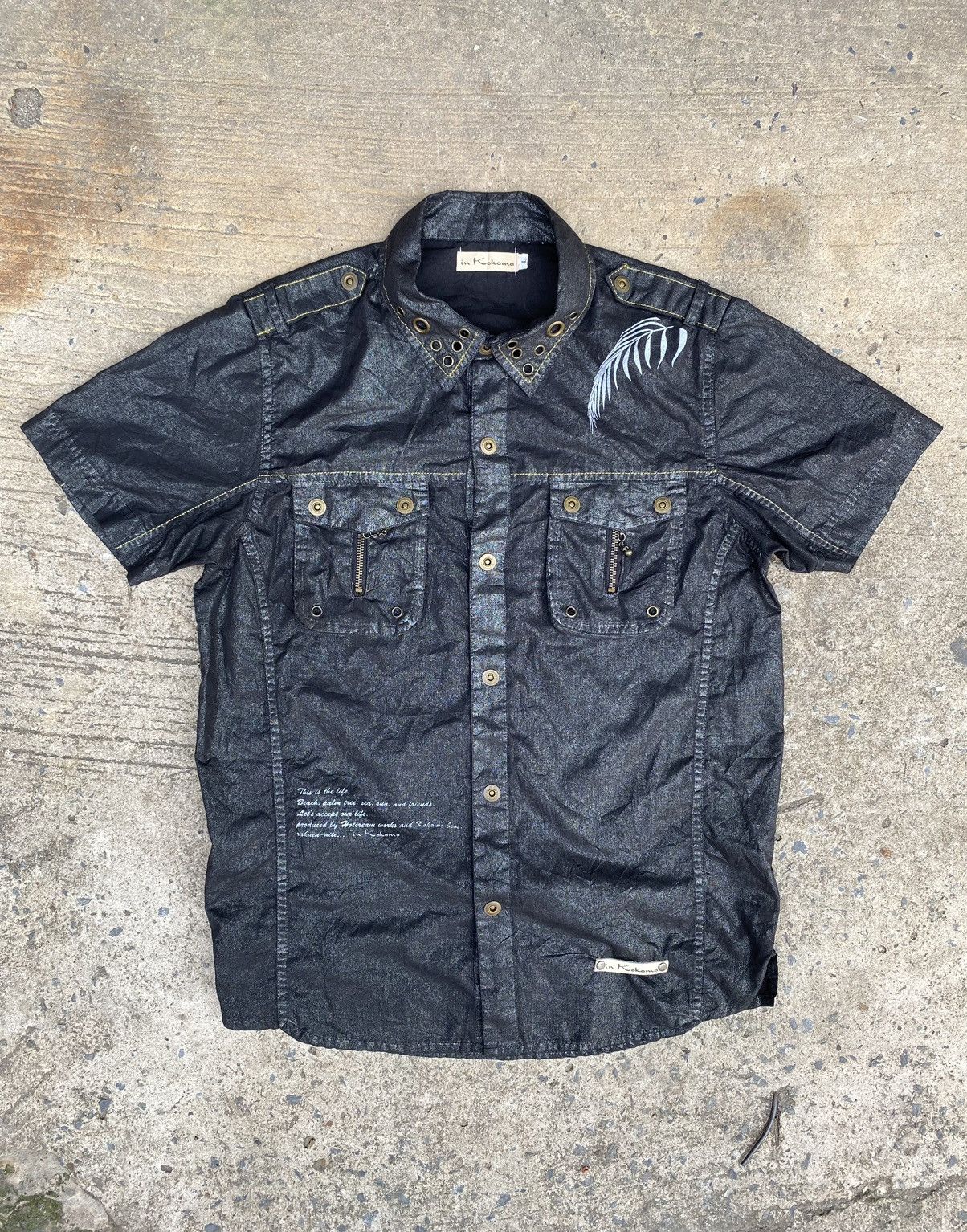 If Six Was Nine × Japanese Brand × Le Grande Bleu (L.G.B.) In Kokomo - Japanese Ghotic Poem Button Up Shirt Size US L / EU 52-54 / 3 - 1 Thumbnail
