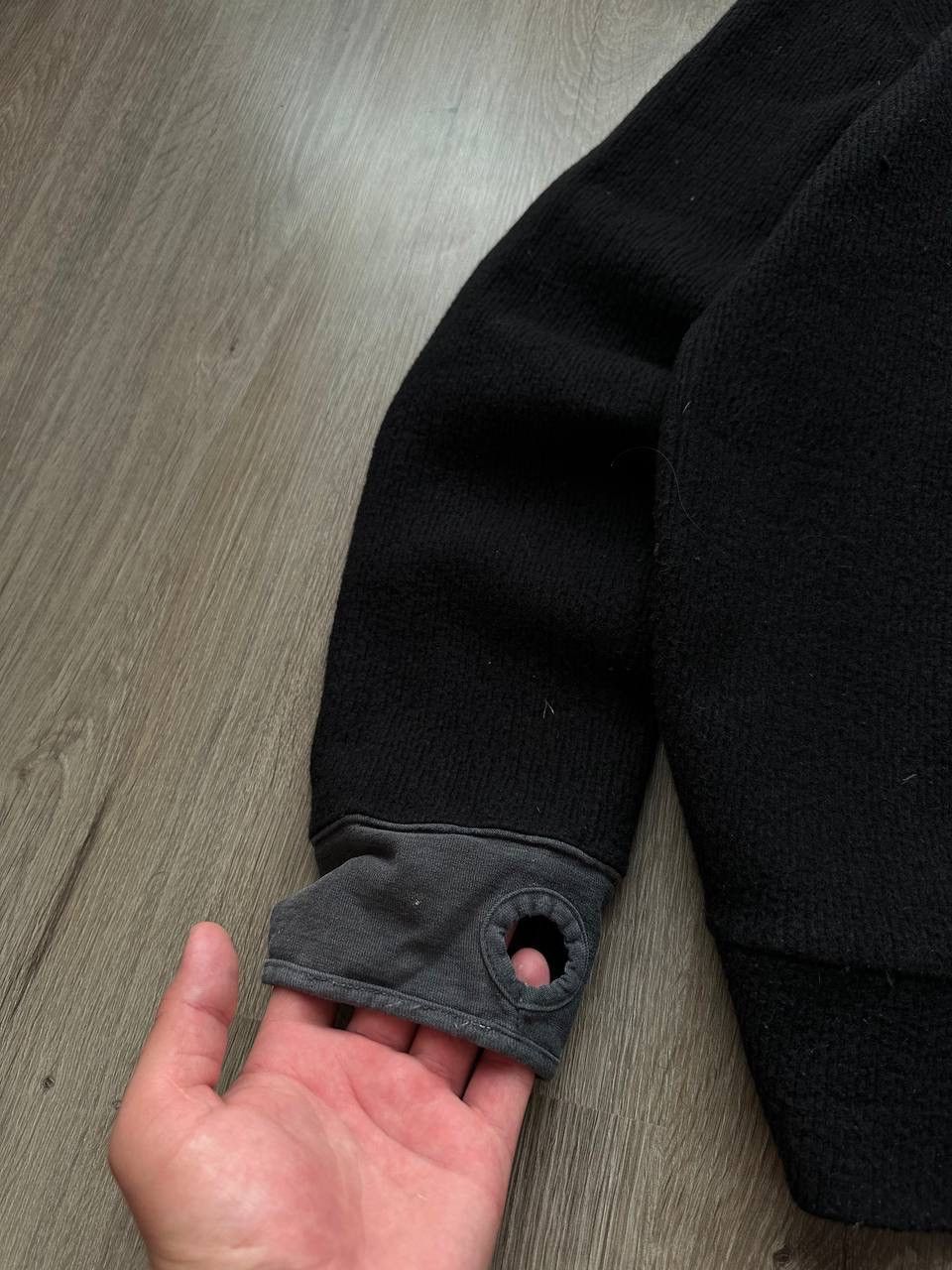 Stone Island × Vintage Vintage Stone Island Ninja Black Wool Hoodie Size US L / EU 52-54 / 3 - 5 Thumbnail