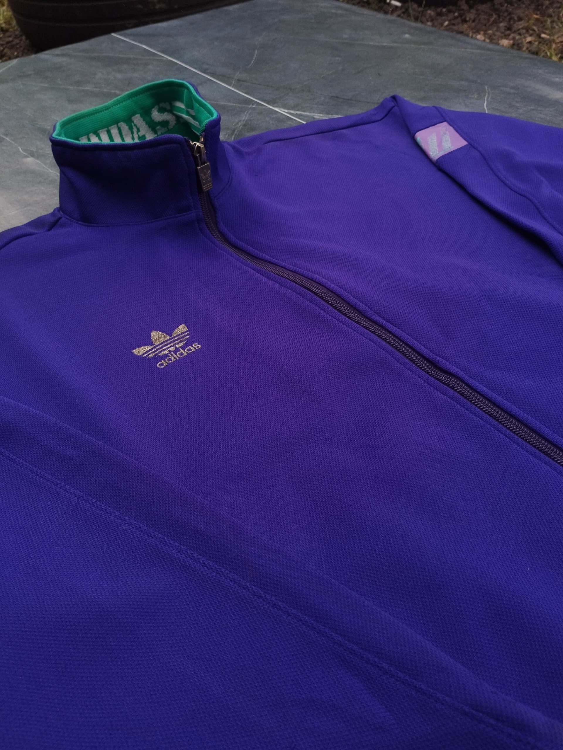 Adidas × Descente × Vintage Adidas Descente Tracktop Purple Size L Size US L / EU 52-54 / 3 - 2 Thumbnail