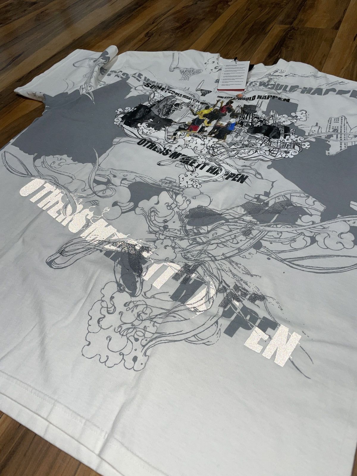 Jordan Brand × Nike × Vintage Vintage Jordan playground shirt brand new 3M XL Size US XL / EU 56 / 4 - 8 Thumbnail