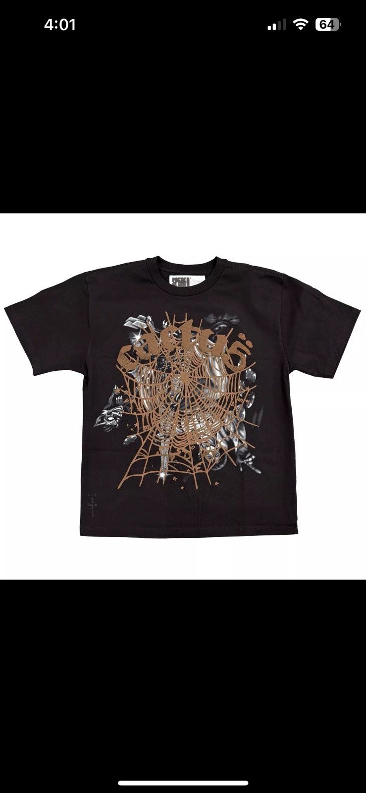 Travis Scott Cactus jack x Sp5der Airbrush tee Size US M / EU 48-50 / 2 - 1 Thumbnail