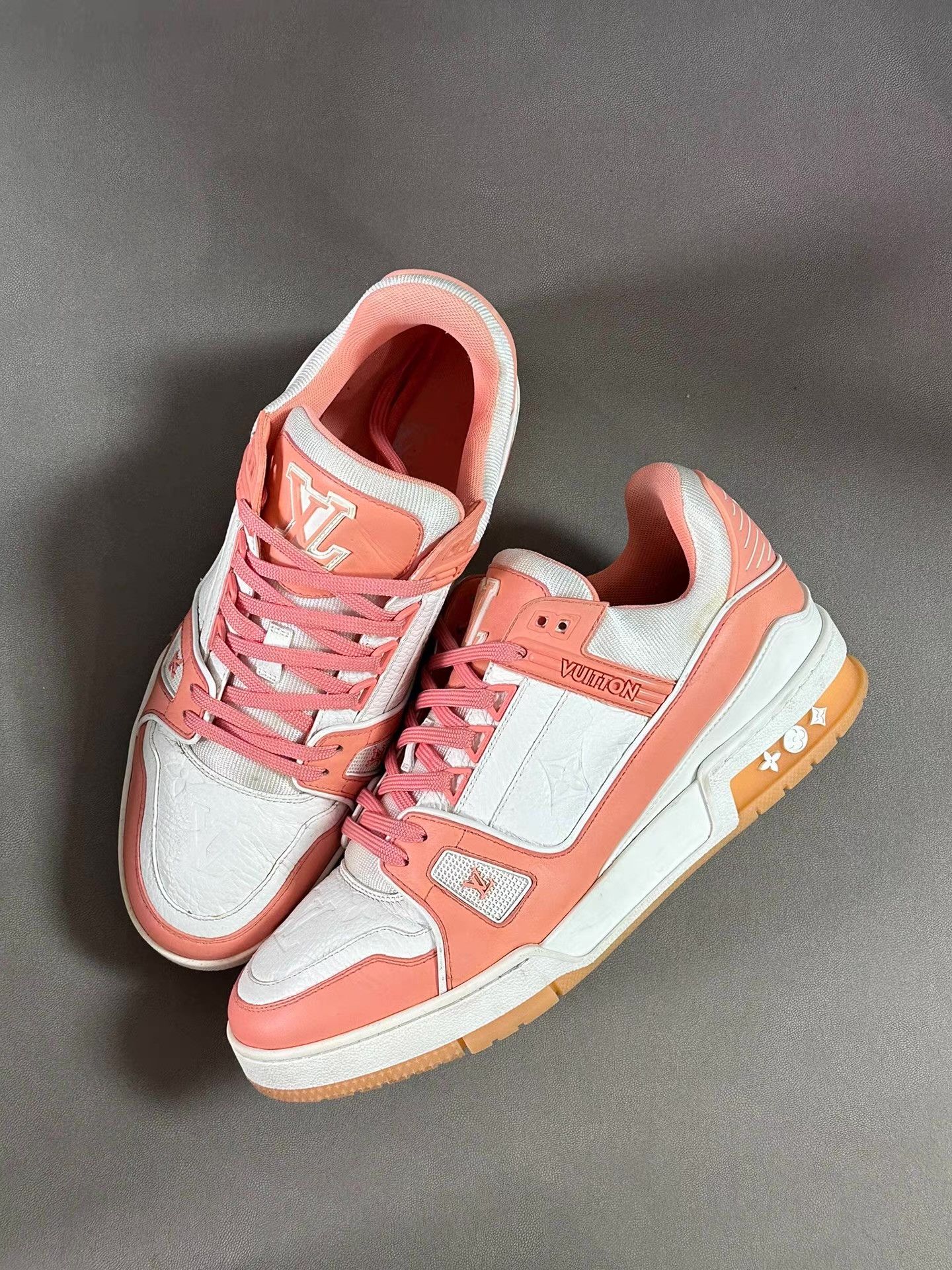 Louis Vuitton Louis Vuitton Trainer Peach Ｑ20 Size US 8 / EU 41 - 1 Thumbnail