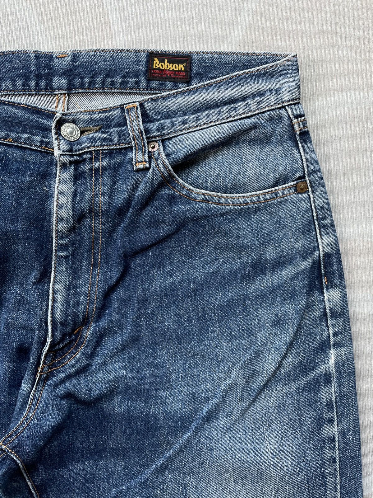 Japanese Brand Bobson Jeans (LG135) Size US 32 / EU 48 - 4 Thumbnail