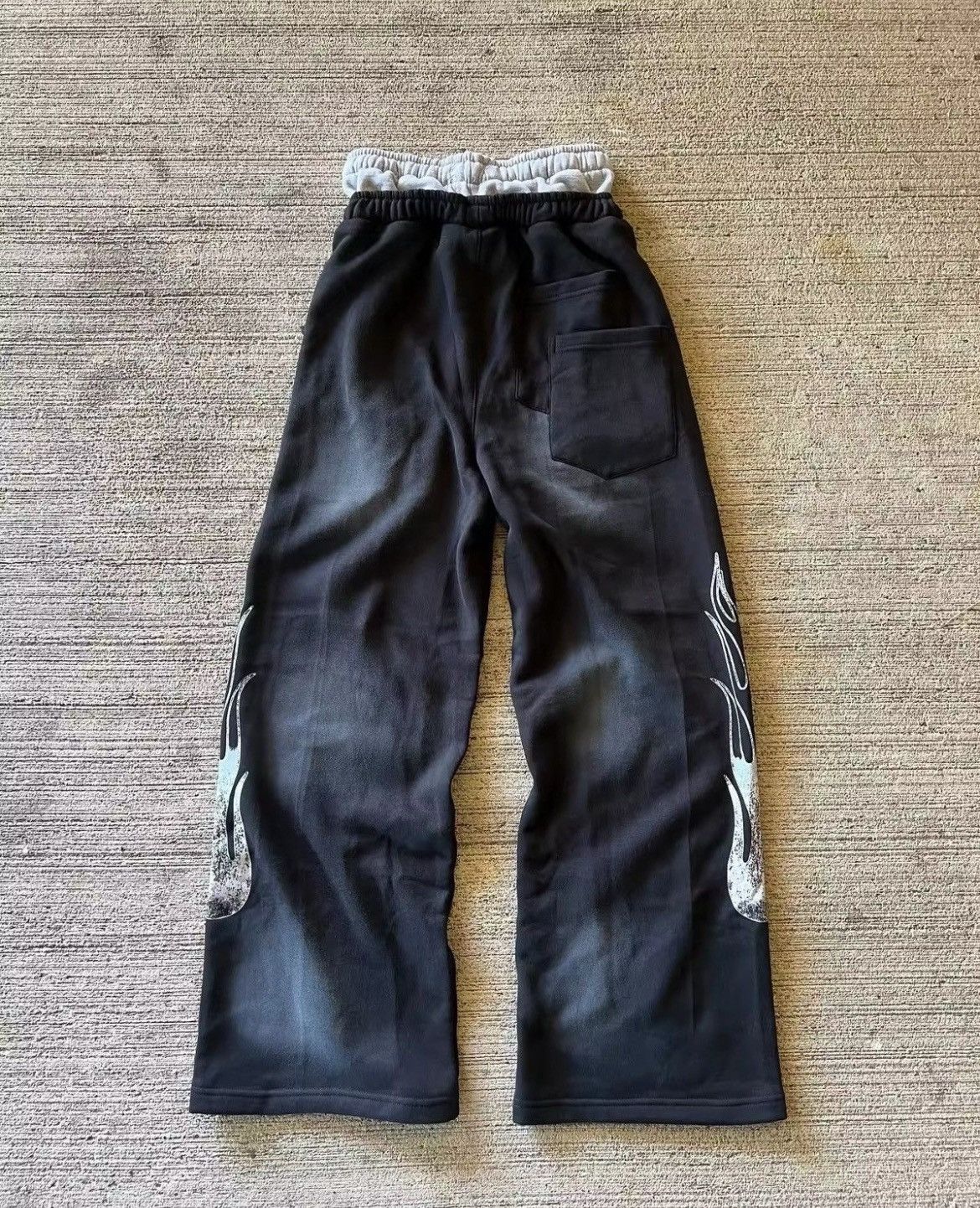 Japanese Brand Double Waist Black Boxer Baggy Sweatpants Size US 30 / EU 46 - 4 Thumbnail