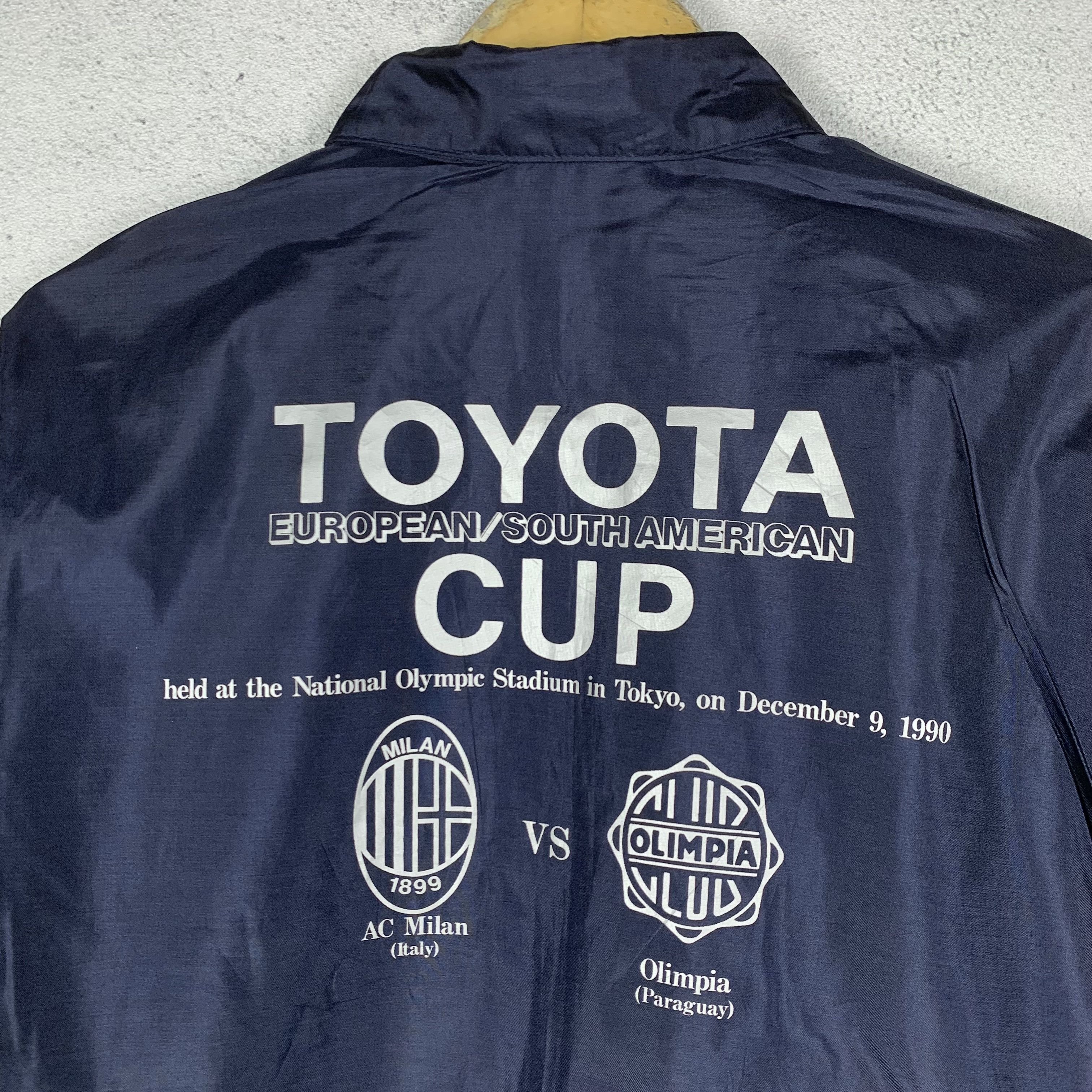 Adidas 1990 Adidas Toyota Cup AC Milan VS Olimpia Jacket Size US L / EU 52-54 / 3 - 2 Thumbnail