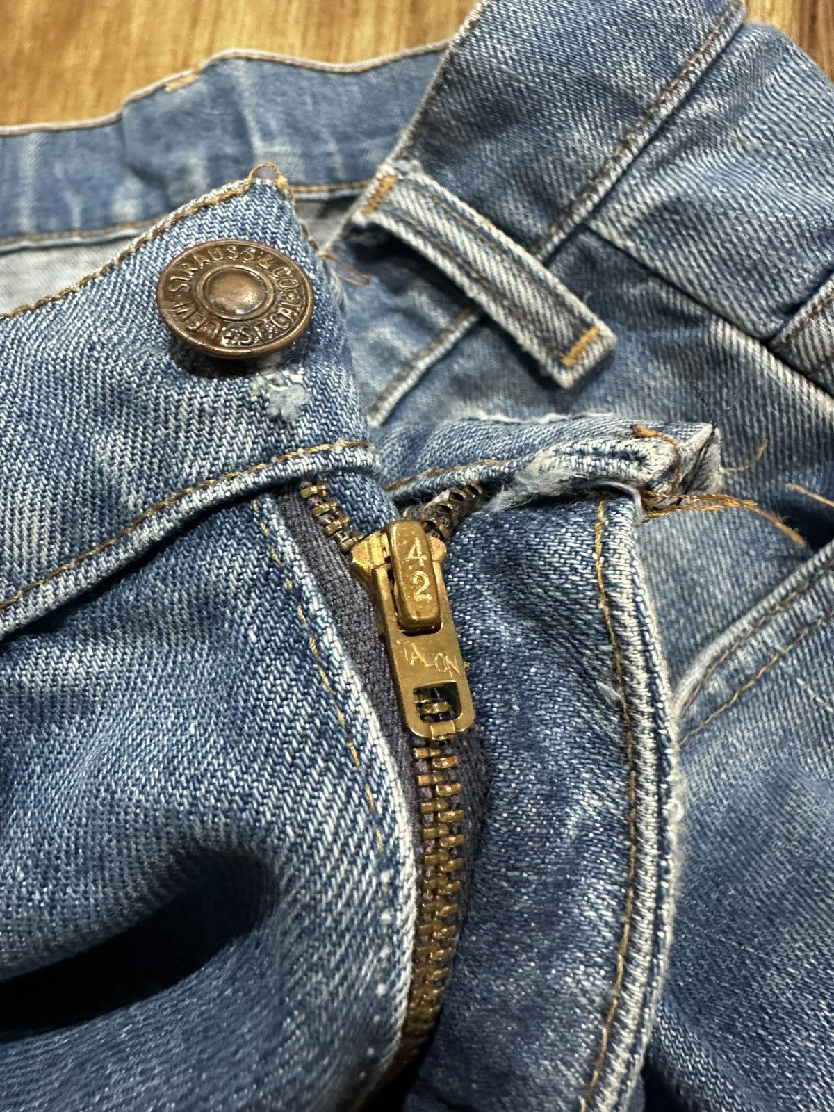Levi's Vintage Clothing Vintage Levi's orange tab zip talon Size 29" - 4 Thumbnail