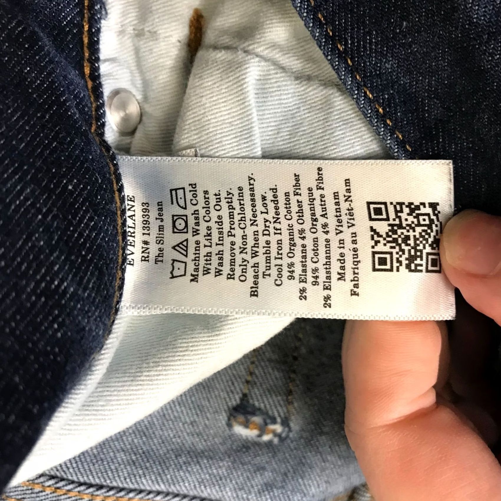 Everlane EVERLANE UNIFORM - Mens 32 X 32 - Blue Denim Slim Jeans - Pre-Owned Good Size US 32 / EU 48 - 8 Thumbnail