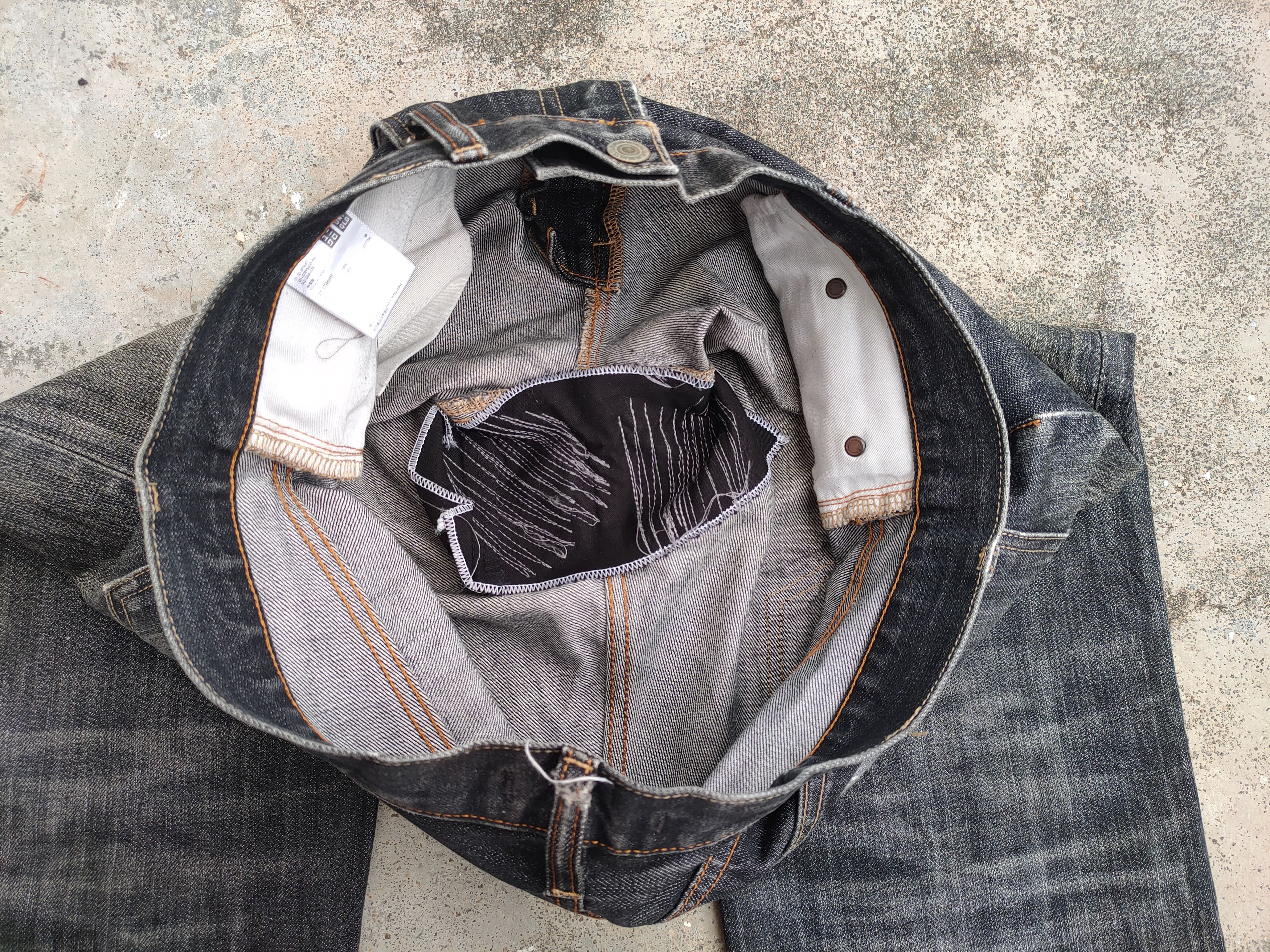 Japanese Brand vintage Japan faded black ripped jeans denim pants Size US 33 - 13 Thumbnail