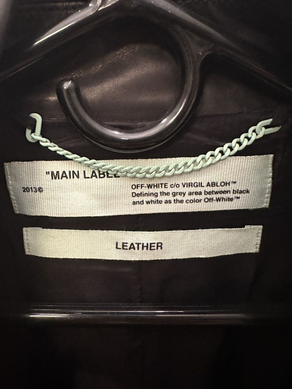 Off-White OFF-WHITE Leather Jacket Size US L / EU 52-54 / 3 - 7 Thumbnail
