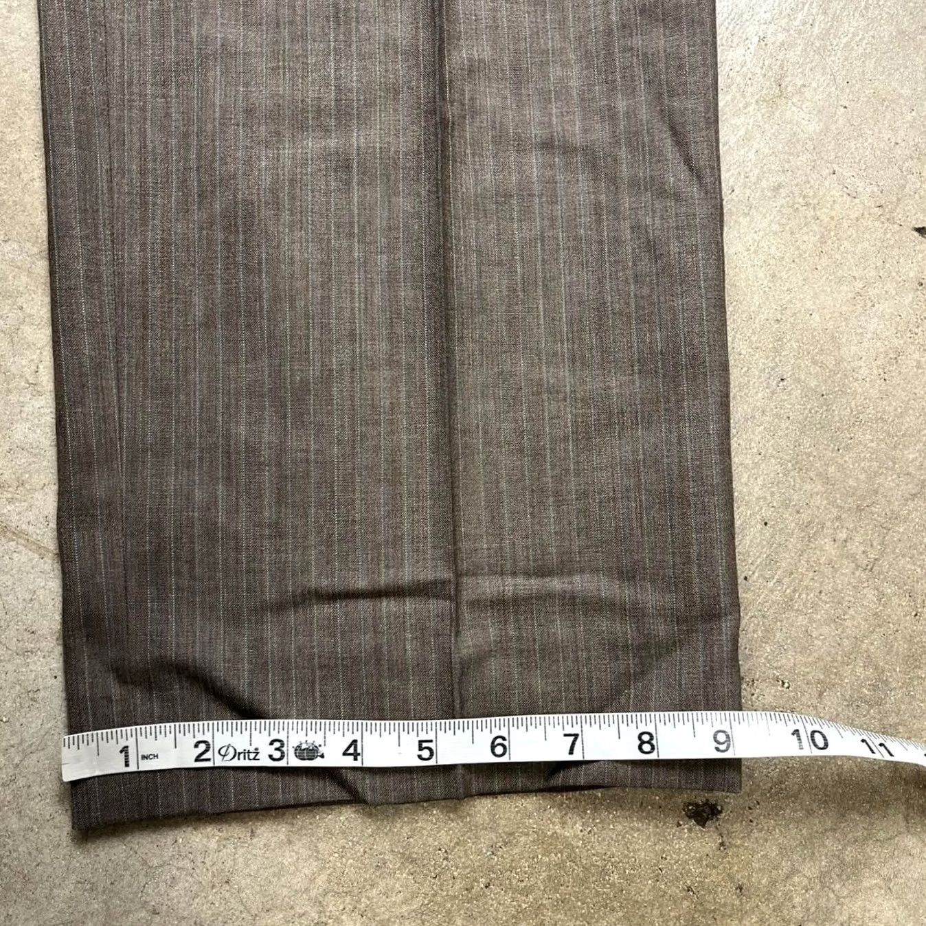 Stafford VINTAGE Stafford Dress Pants Mens 32 Gray 90s Pleated Trousers Size 32x30 grey brown stripe Size US 32 / EU 48 - 6 Thumbnail