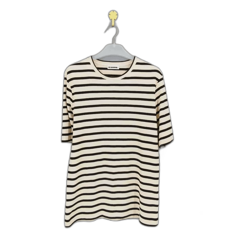 Jil Sander striped classic short sleeve cotton t-shirt Size US L / EU 52-54 / 3 - 1 Thumbnail