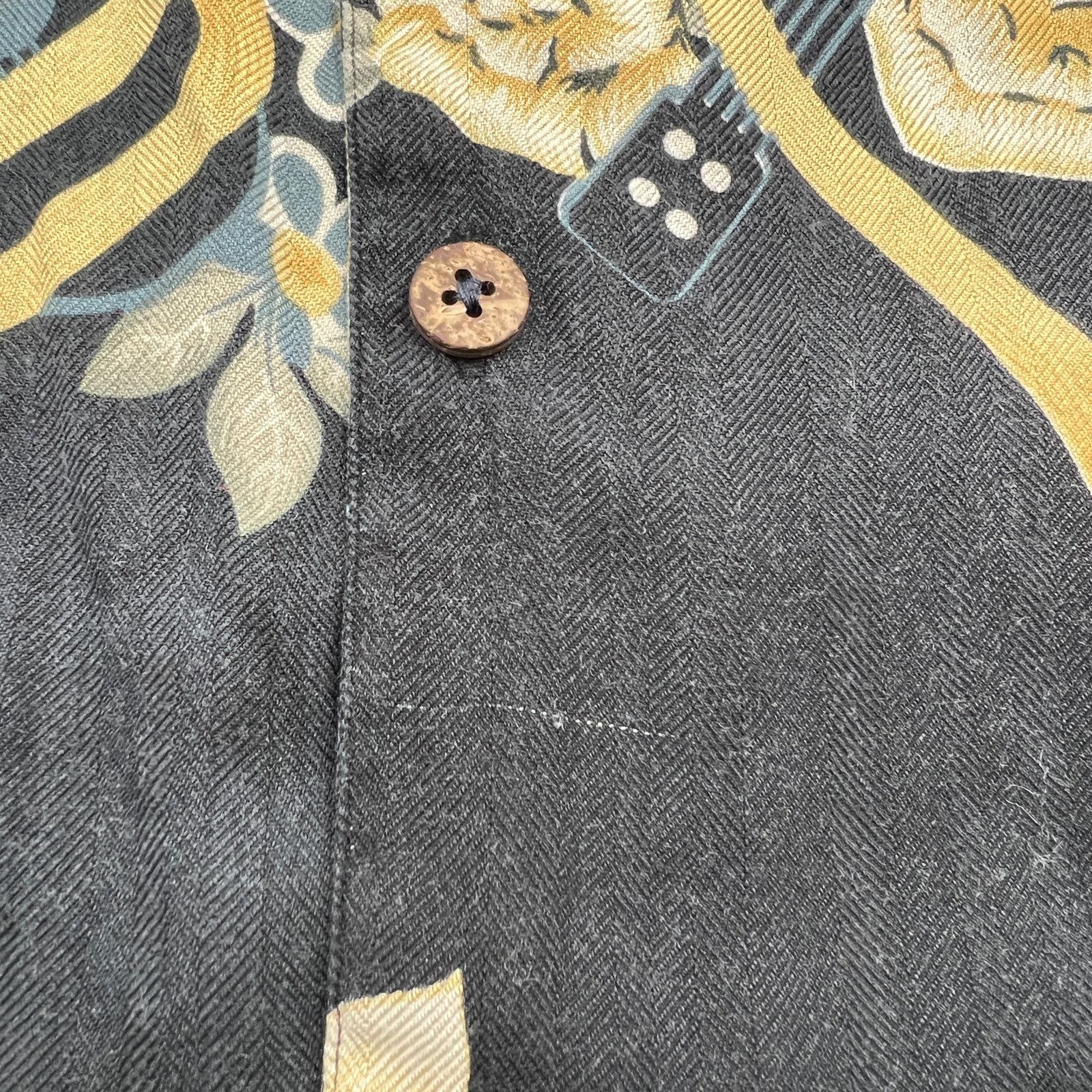 Tommy Bahama Tommy Bahama Silk Hawaiian Shirt Button Down Black Guitars Size US XL / EU 56 / 4 - 4 Thumbnail