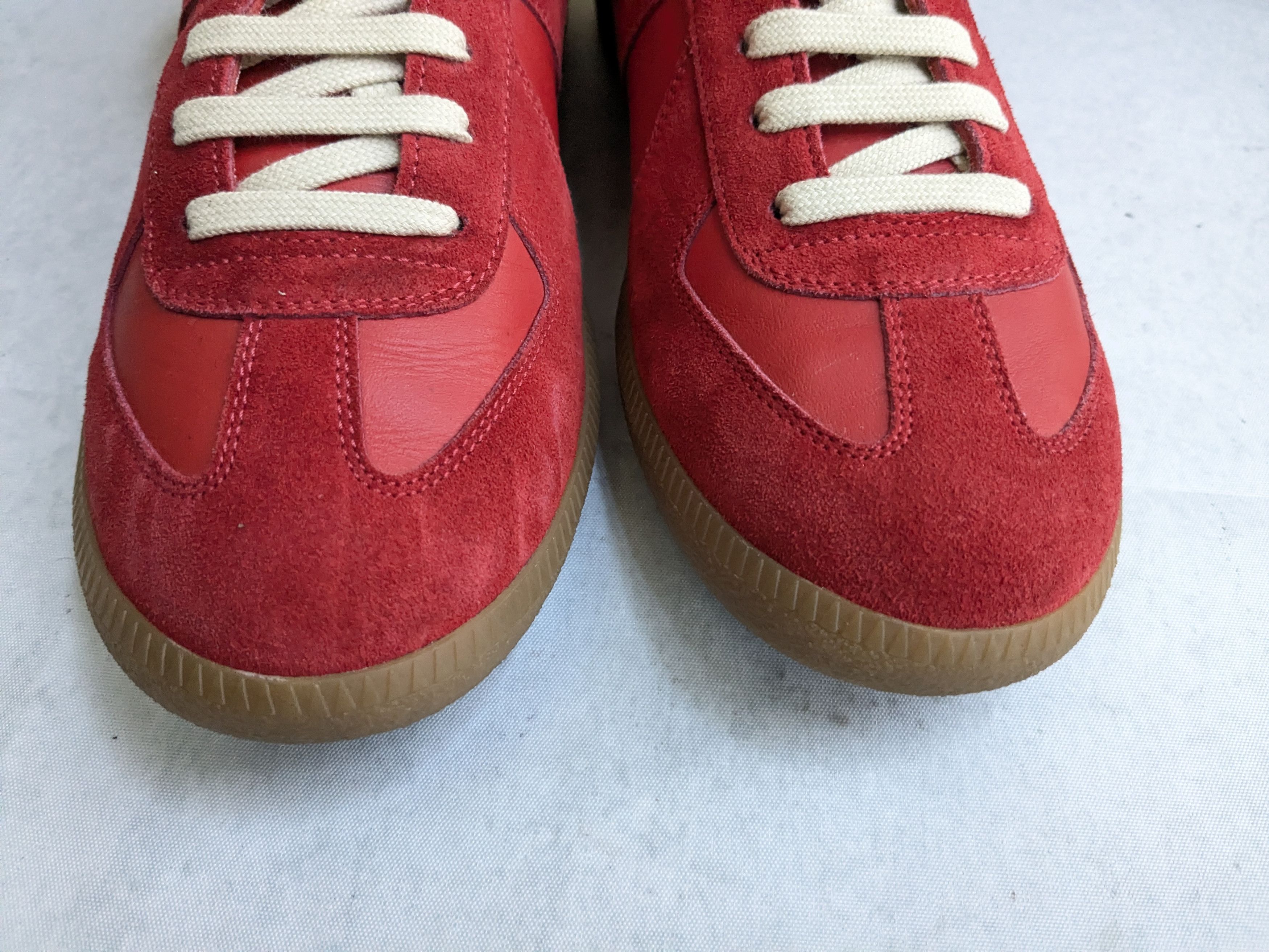 Maison Margiela Maison Margiela GAT Replica Red 10 43 Suede Leather High Size US 10 / EU 43 - 4 Thumbnail