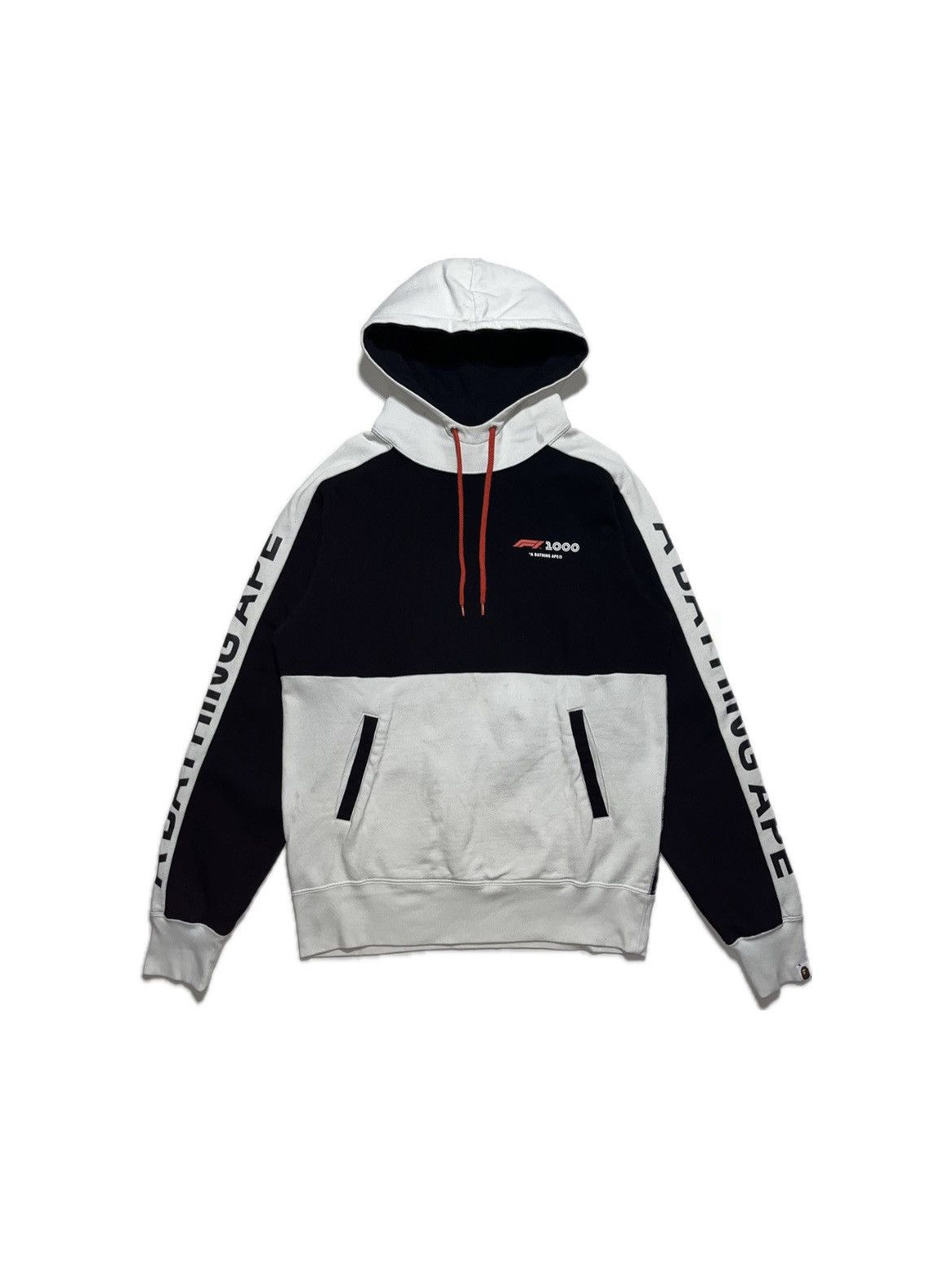 Bape BAPE x Formula 1 1000 Two Tone Hoodie Black/White Size US L / EU 52-54 / 3 - 2 Thumbnail