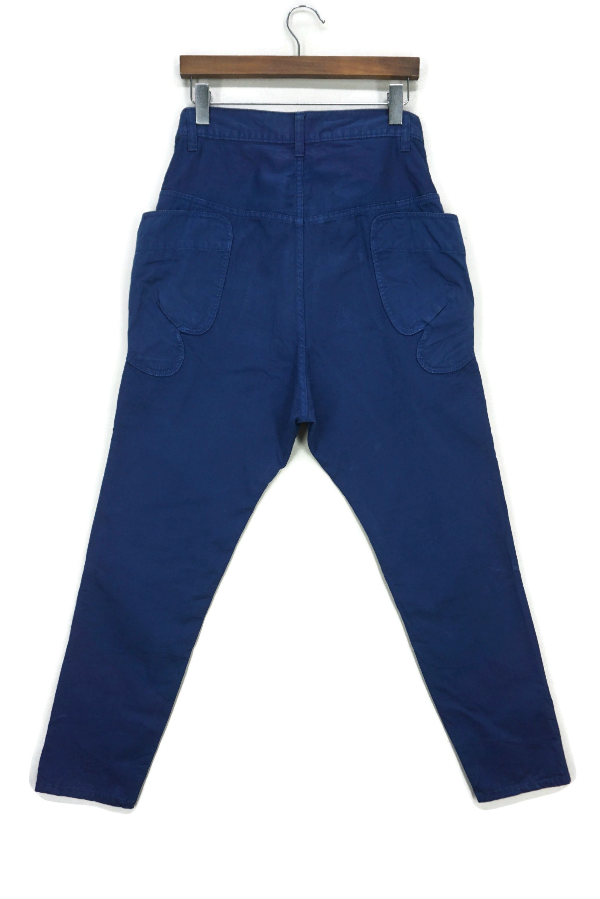 mercibeaucoup Butterfly Shape Pocket Pants Size W33xL27.5 Cropped Trousers Size 28" / US 6 / IT 42 - 2 Thumbnail