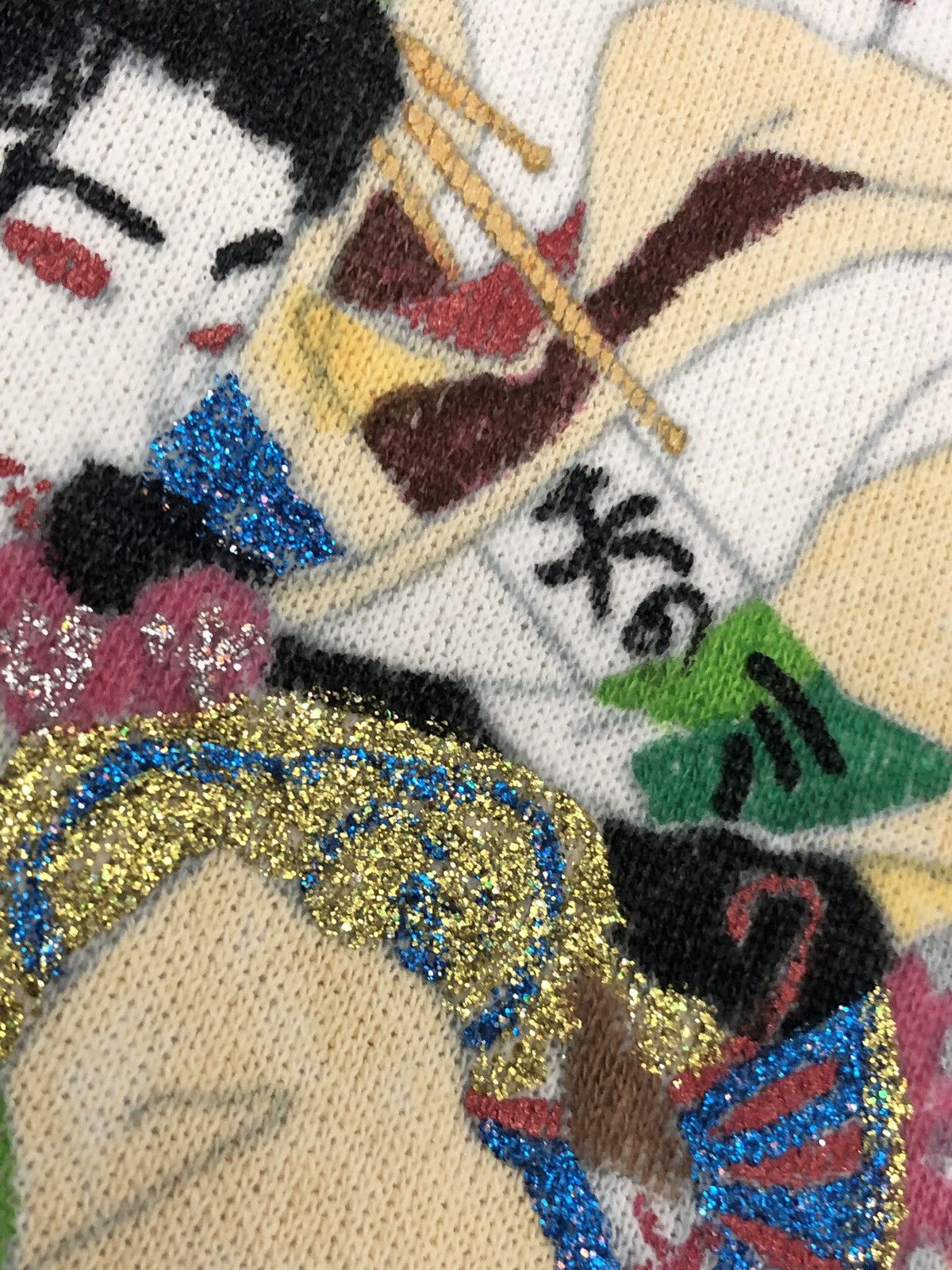 Vintage 90s Geisha Japanese Art Crewneck Size XL / US 12-14 / IT 48-50 - 3 Thumbnail