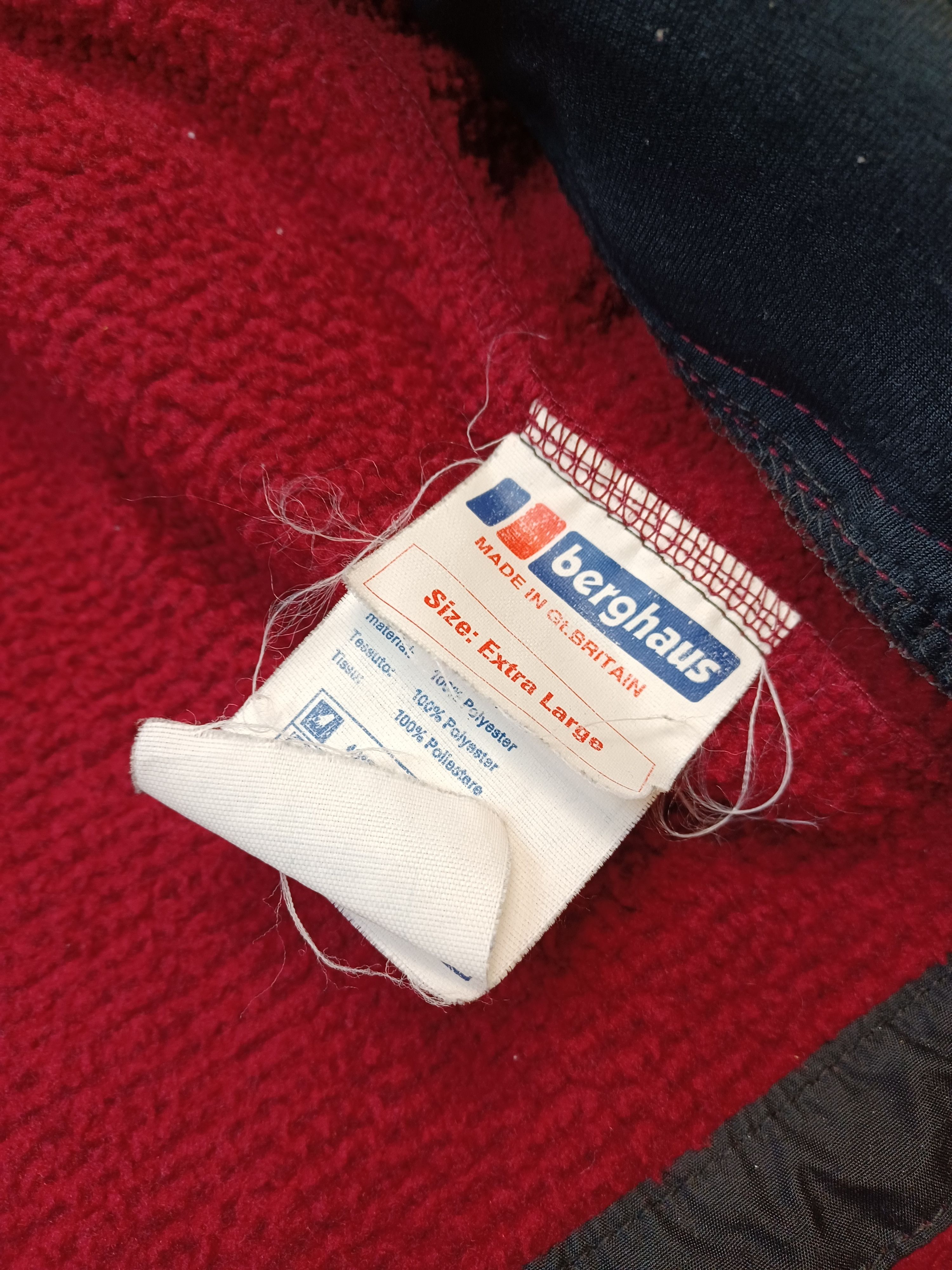 Berghaus × Vintage Vintage Berghaus Polartec Red Fleece Jacket Size US XL / EU 56 / 4 - 7 Thumbnail