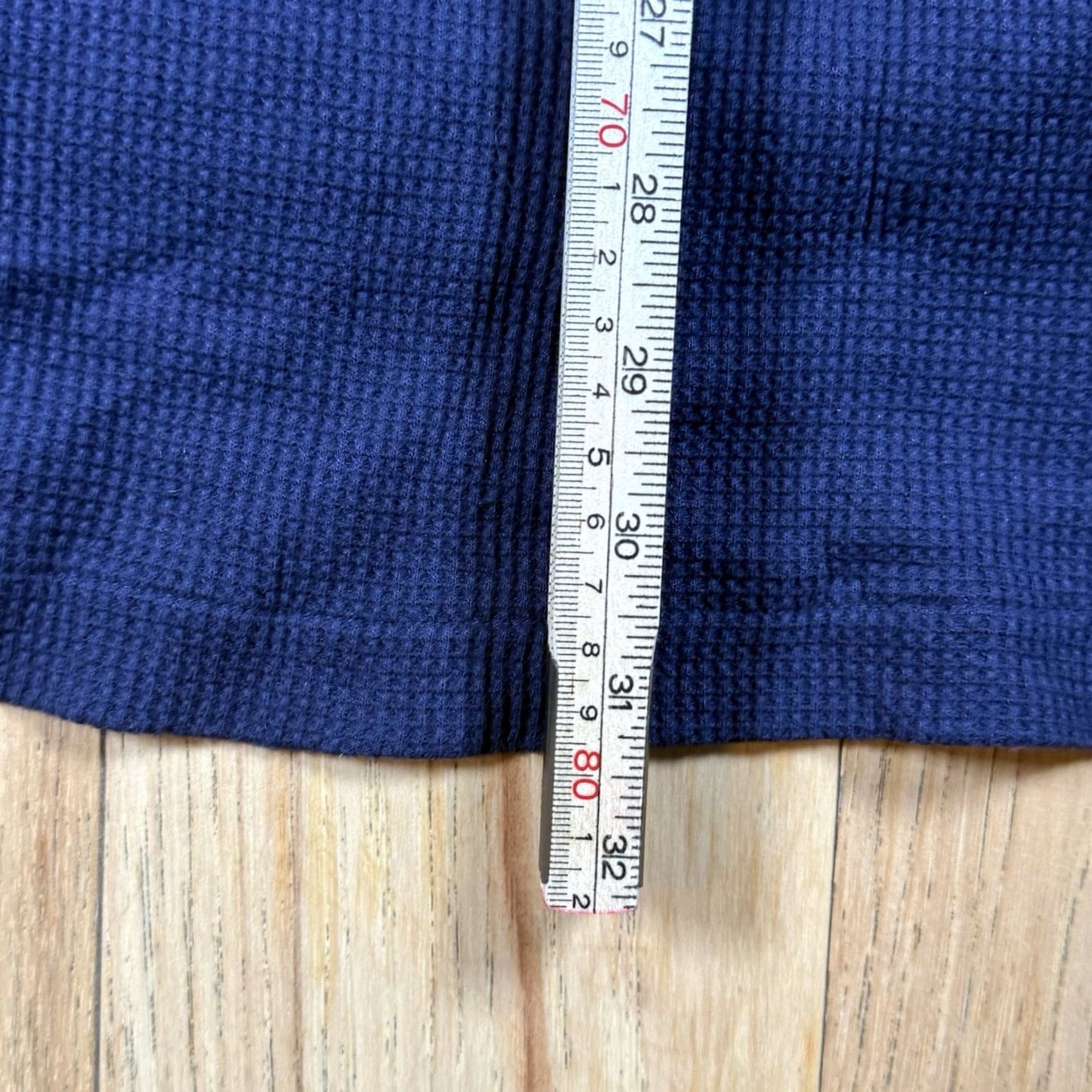 Ralph Lauren VINTAGE Ralph Lauren Polo Shirt Polo Mens XL Blue Waffle Knit Logo IS-67 Size US XL / EU 56 / 4 - 8 Thumbnail