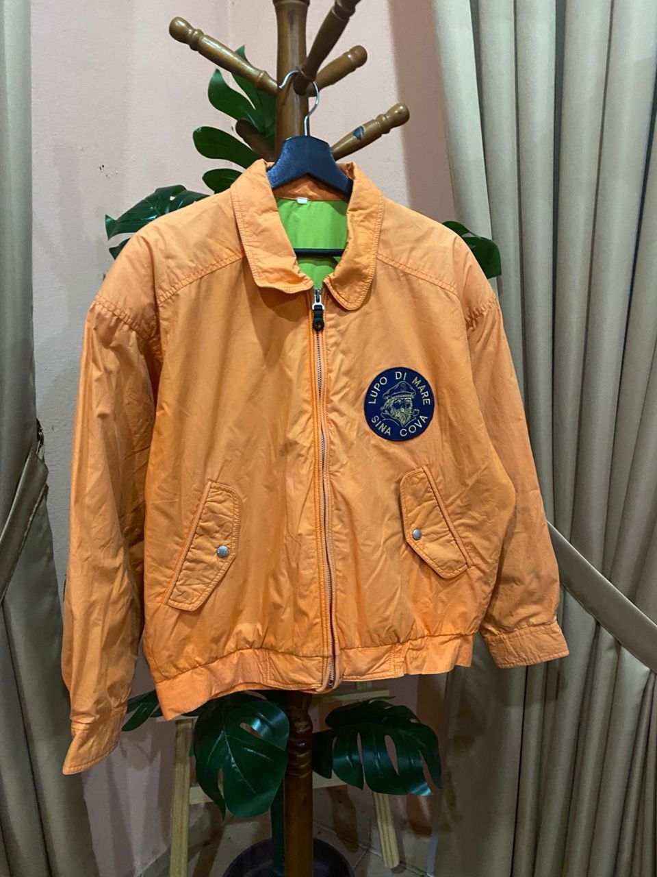 Japanese Brand VINTAGE 90S LUPO DI MARE SINA COVA BOMBER JACKET Size US M / EU 48-50 / 2 - 3 Thumbnail