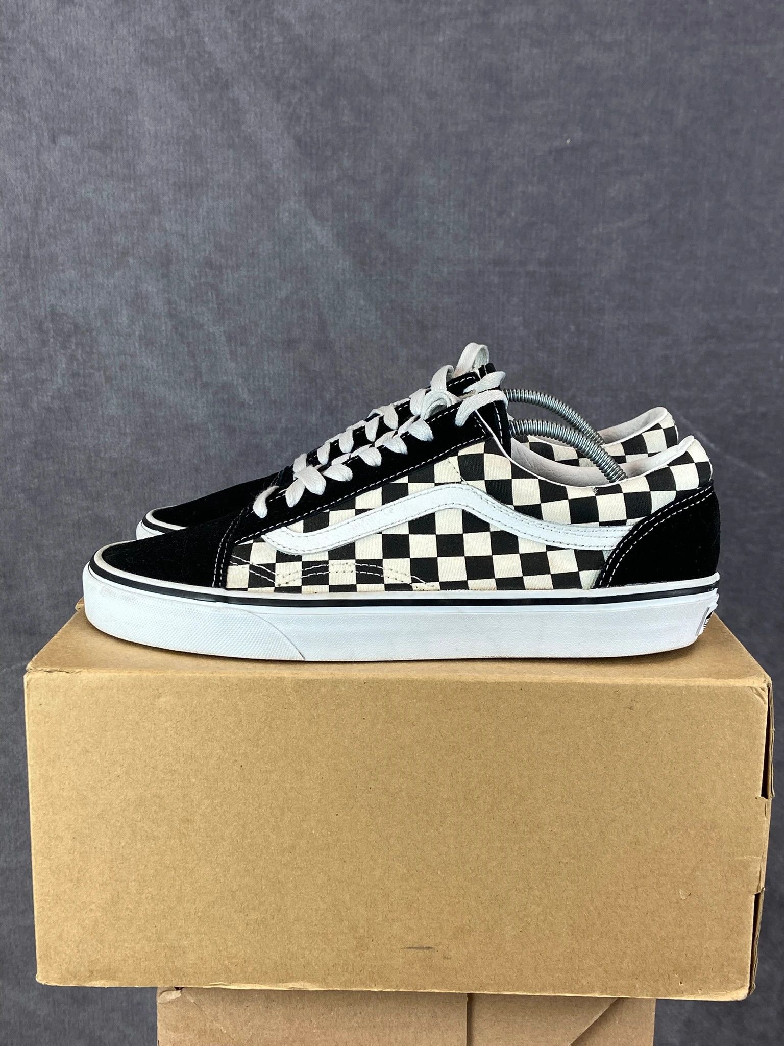 Vans Vans Old Skool Black White Checkerboard Sneakers 42 Size US 9 / EU 42 - 2 Thumbnail