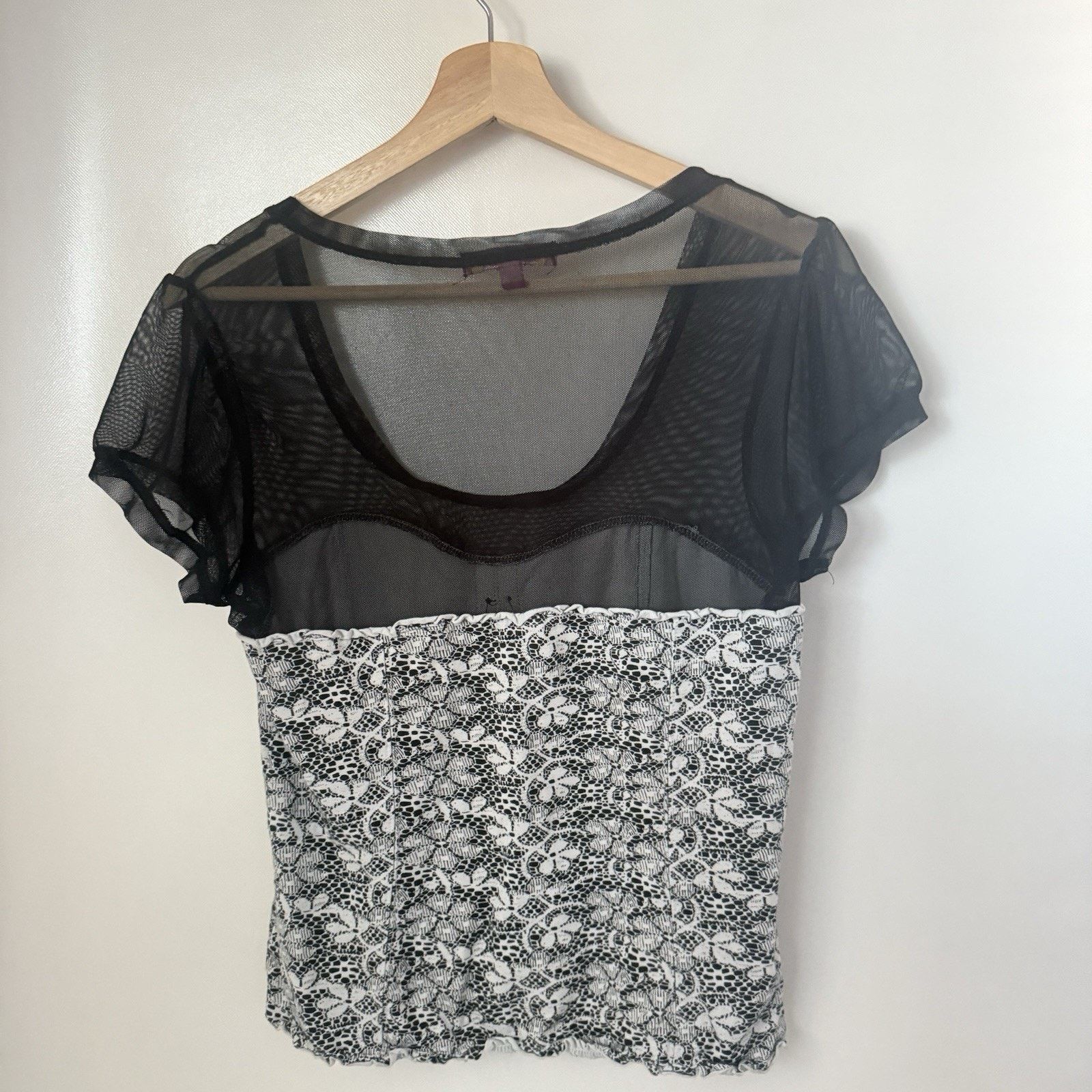 Other Y2K GLO 90’s Corset Milkmaid Mesh Goth Witchy EMO Punk Top Size L / US 10 / IT 46 - 2 Thumbnail