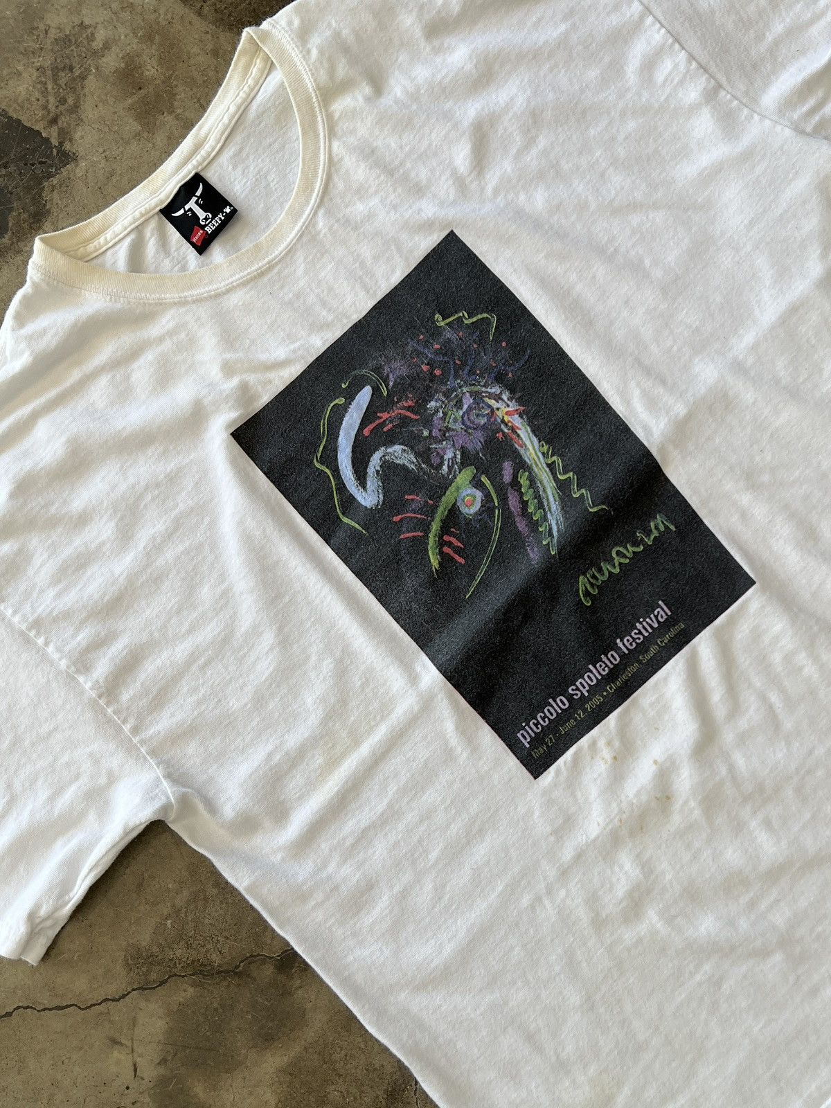 Vintage Vintage 2005 Piccolo Spoleto Festival Art Tee Large Size US L / EU 52-54 / 3 - 1 Thumbnail