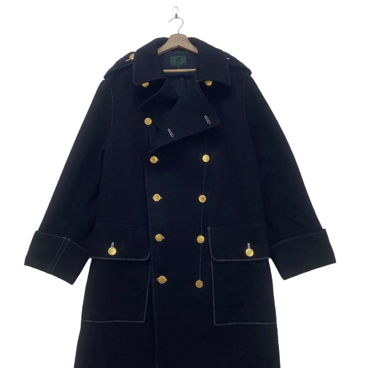 Jean Paul Gaultier Jean Paul Gaultier 'Hiver' 1989-90 Military Wool Overcoat Size US M / EU 48-50 / 2 - 2 Thumbnail