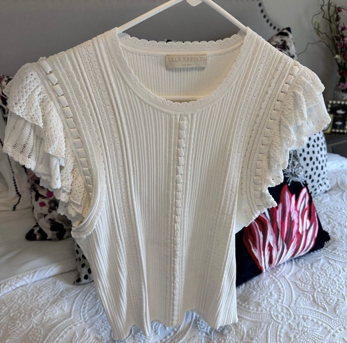 Ulla Johnson Ulla Johnson Giulia Ruffle Top Pristine Size Medium Size M / US 6-8 / IT 42-44 - 4 Thumbnail