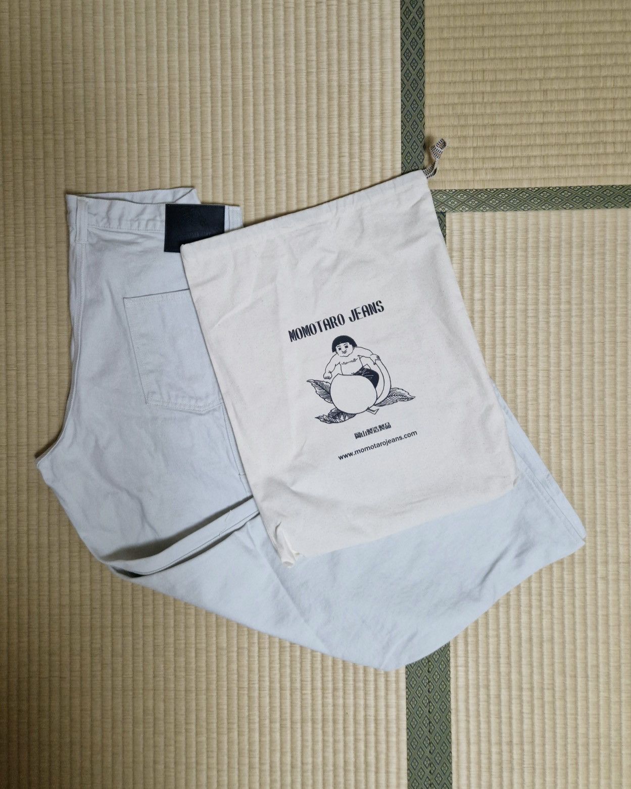 Momotaro Jeans Original Momotaro Jeans white colour Size US 38 / EU 54 - 1 Thumbnail