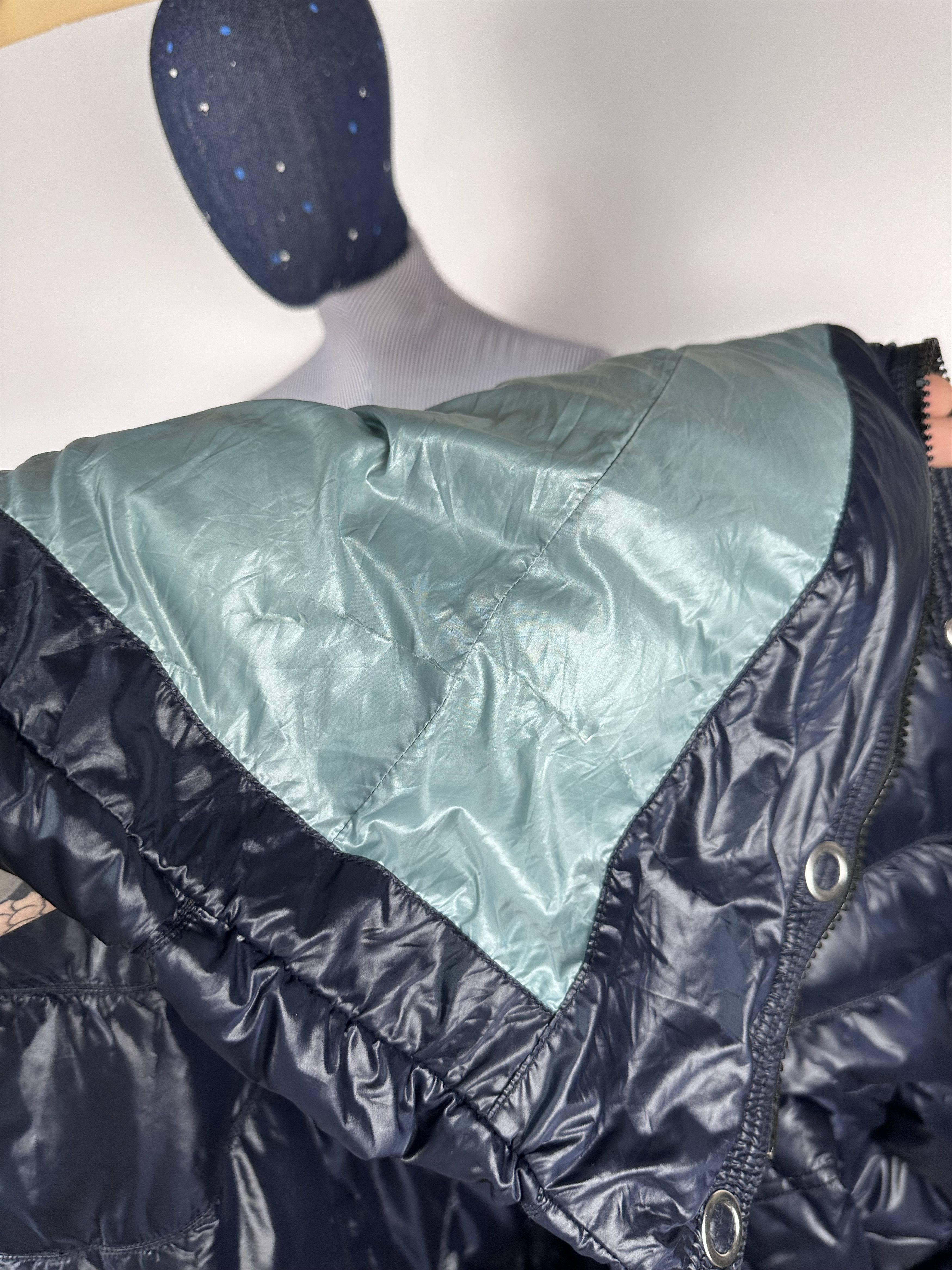 Bluer Denim BLAUER Blue Padded Down Puffer Jacket Long Womens Size S Size S / US 4 / IT 40 - 13 Thumbnail