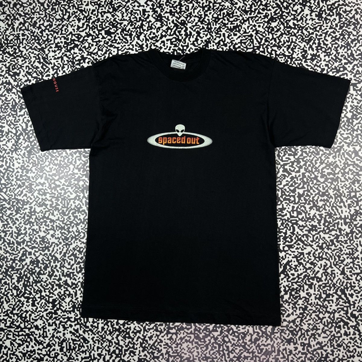 Vintage Vintage 90s Alien Spaced Out Single Stitch USA Boxy T-shirt Size US XL / EU 56 / 4 - 1 Thumbnail