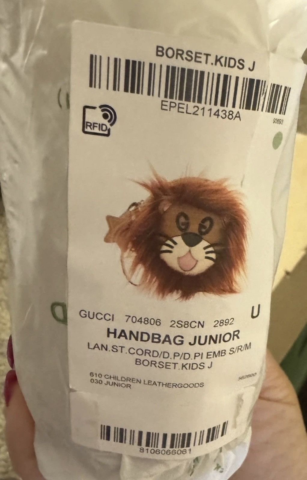 Gucci Gucci Kids Lion Bag Crossbody Rare NWT Authentic UNOPENED Size ONE SIZE - 6 Thumbnail