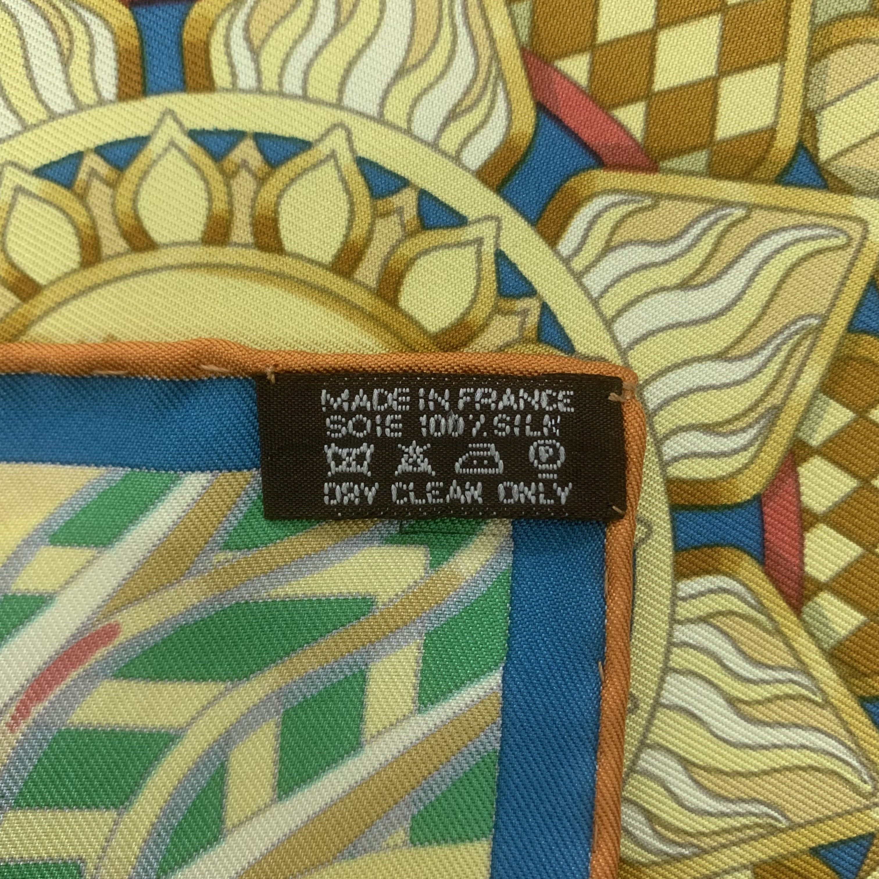 Hermes Hermes Scarf Les Sangles de Phoebus by J. Metz 90cm A4971 Size ONE SIZE - 11 Thumbnail