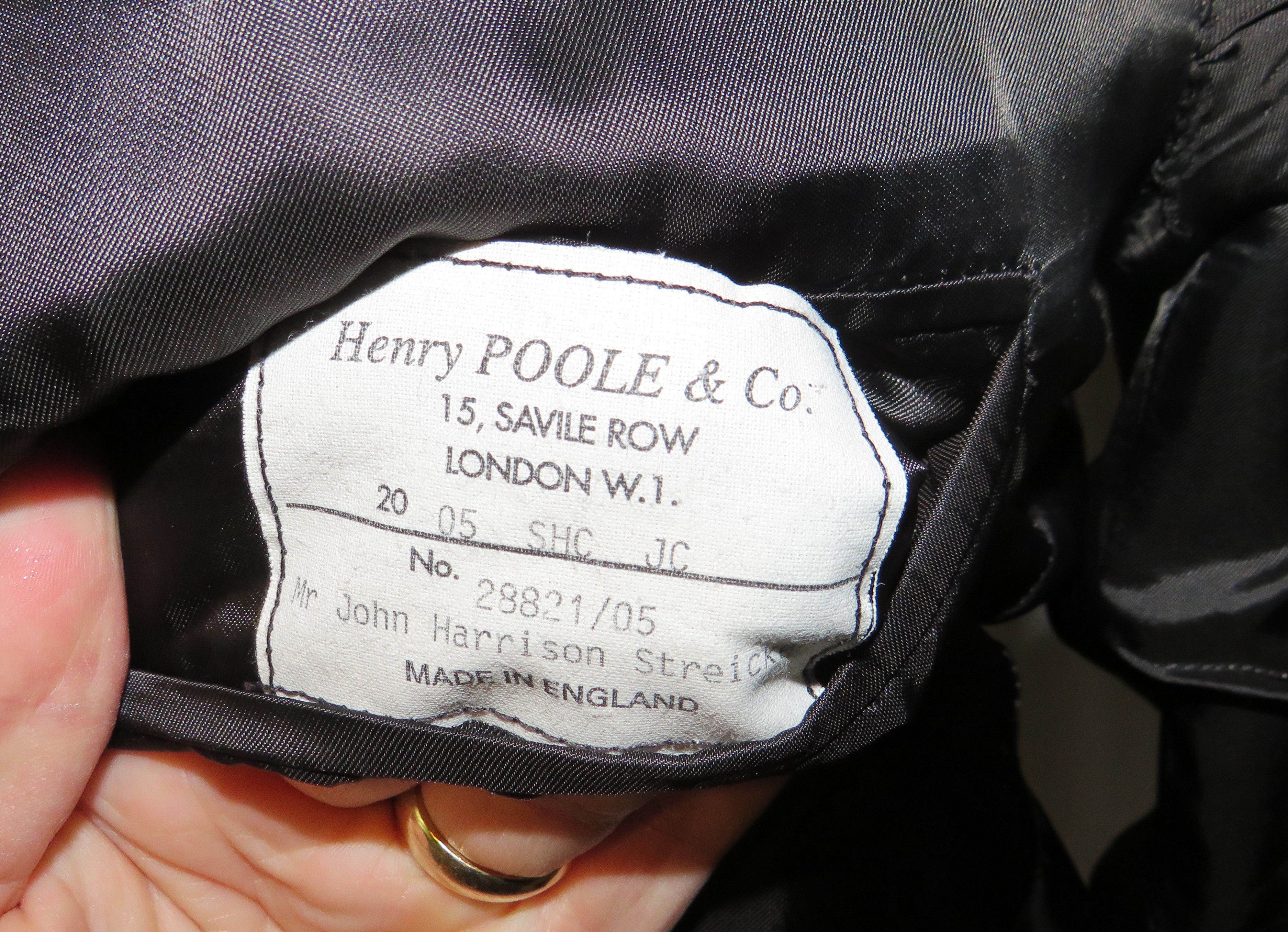 Henry Poole × Savile Row Bespoke Gray Donegal Tweed Two Button Sport Coat 46R Size 46R - 14 Thumbnail