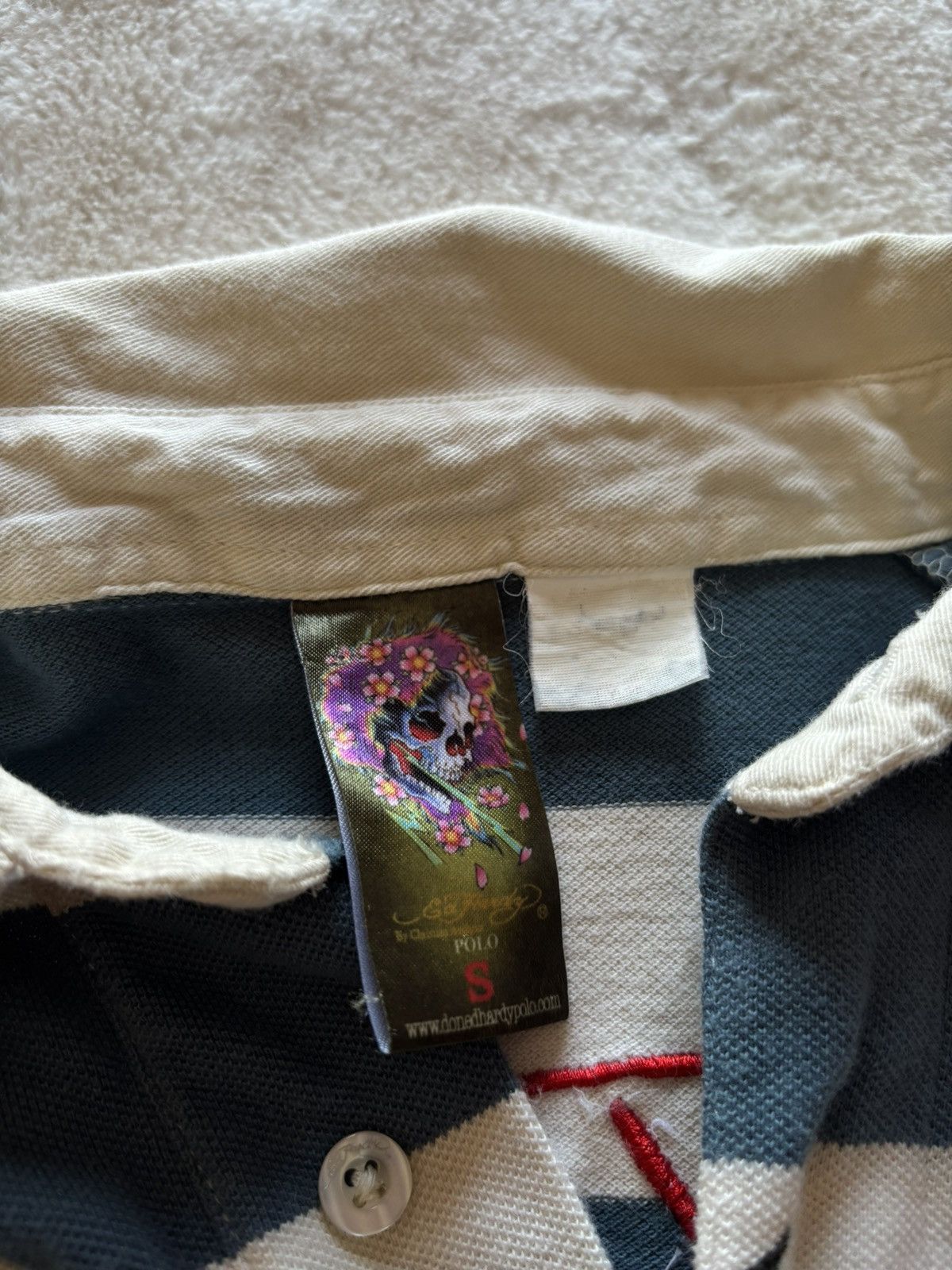 Ed Hardy Ed Hardy polo with patch detailing Size US S / EU 44-46 / 1 - 4 Thumbnail