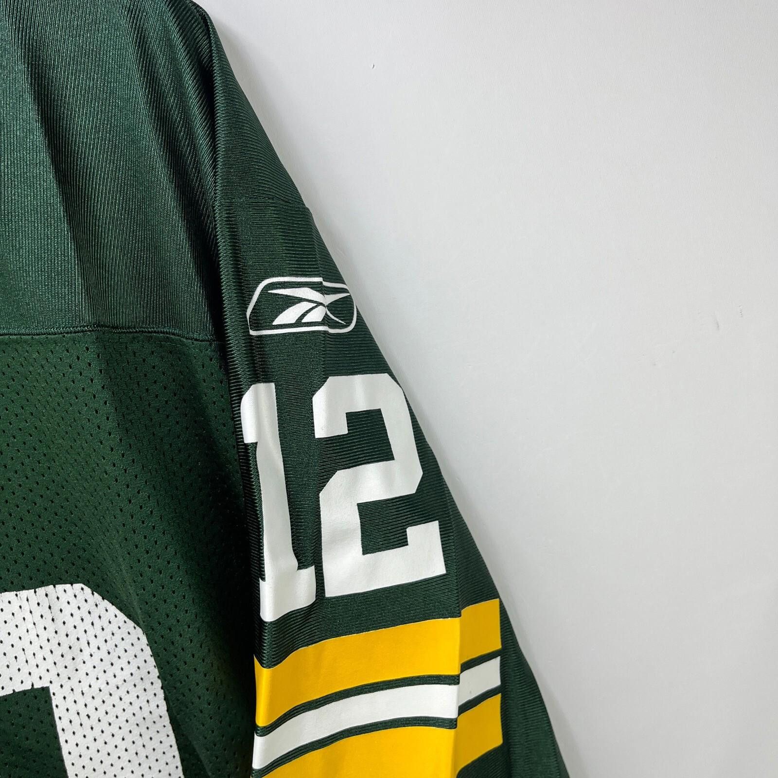 Reebok Vintage Green Bay Packers Jersey Reebok Aaron Rogers Large Size ONE SIZE - 7 Thumbnail