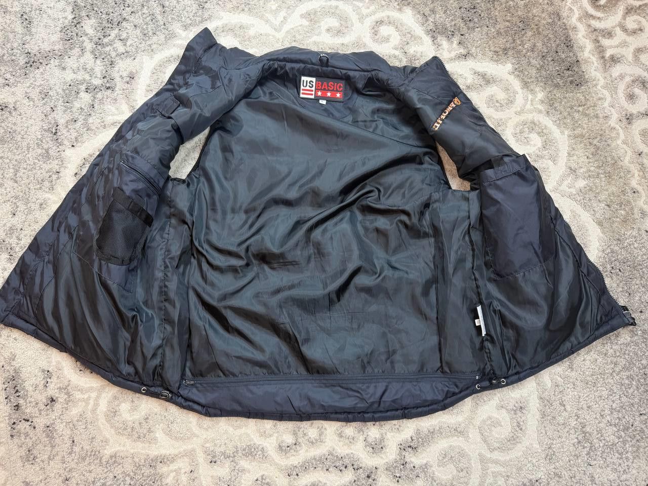 Vintage US BASIC Puffer Vest "PROFIL" Gilet Black Ripstop Size US L / EU 52-54 / 3 - 5 Thumbnail