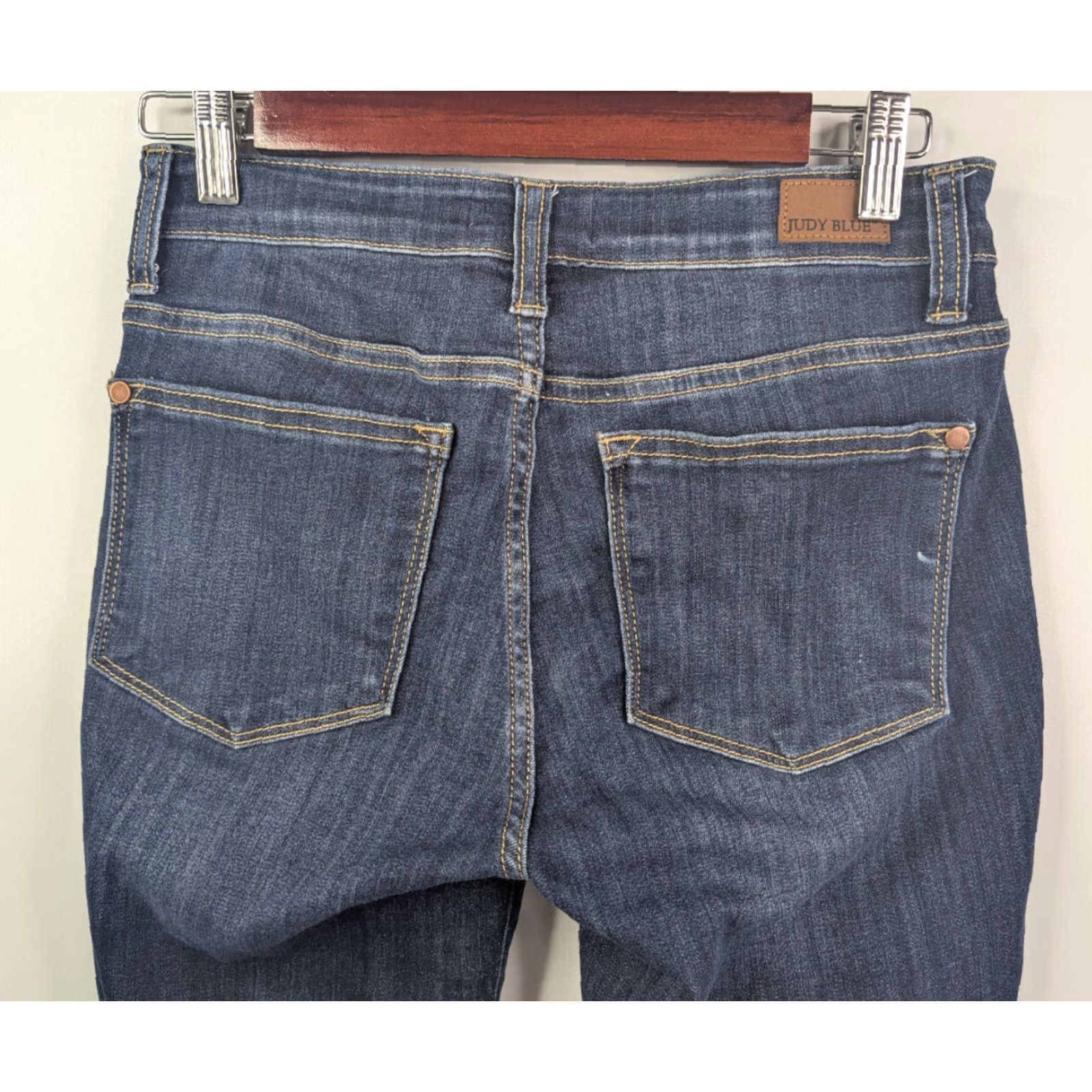Denime Judy Blue Denim Blue Skinny Fit Capri Jeans Womens 1/25 JB82291DK Size 25" / US 0 / IT 36 - 4 Thumbnail